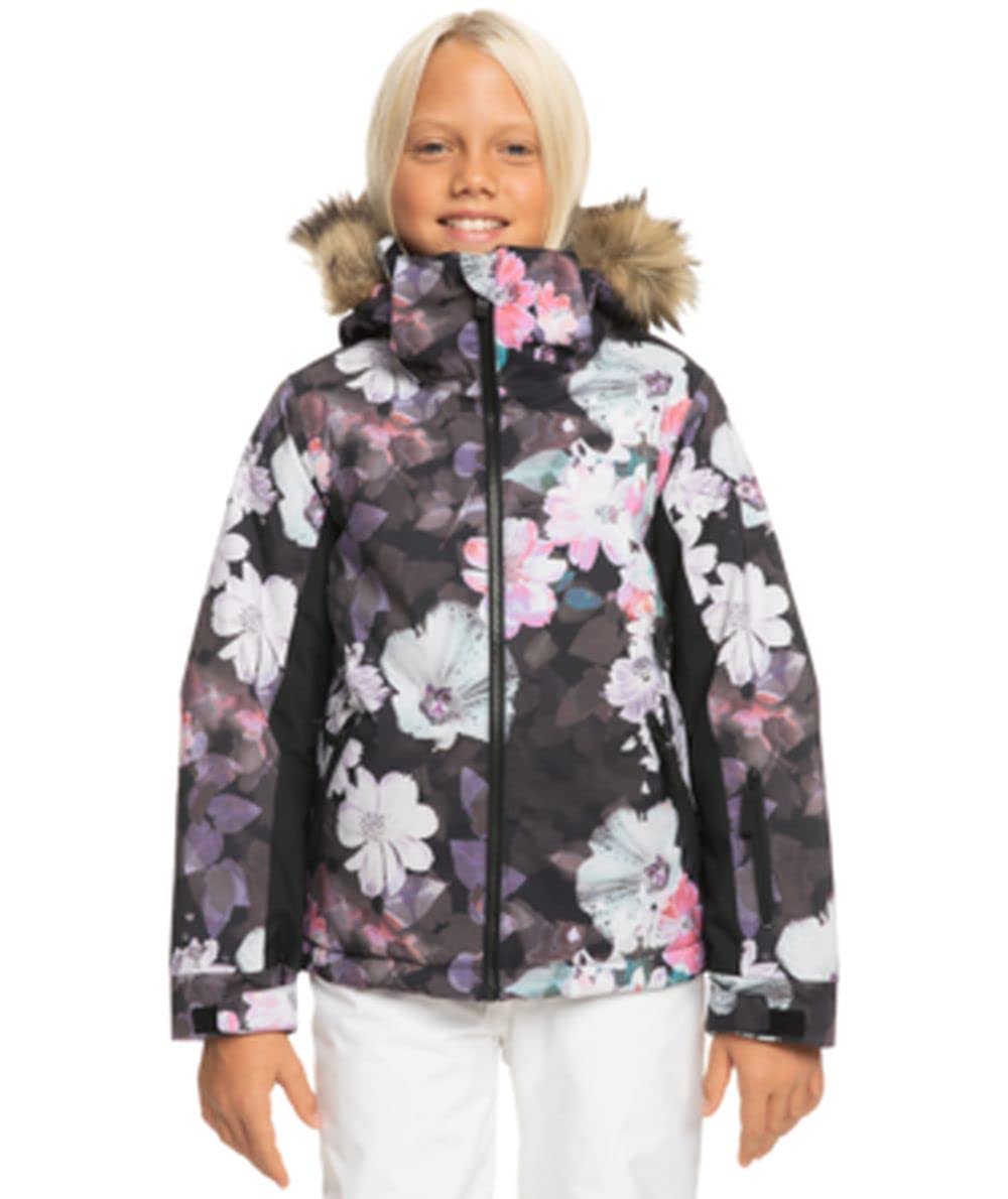 Roxy Girls American Pie DryFlight Snow Jacket - Waterproof Winter Coat for Skiing & Snowboarding | Warm Insulated Jacket for Cold Weather Outdoor Activities