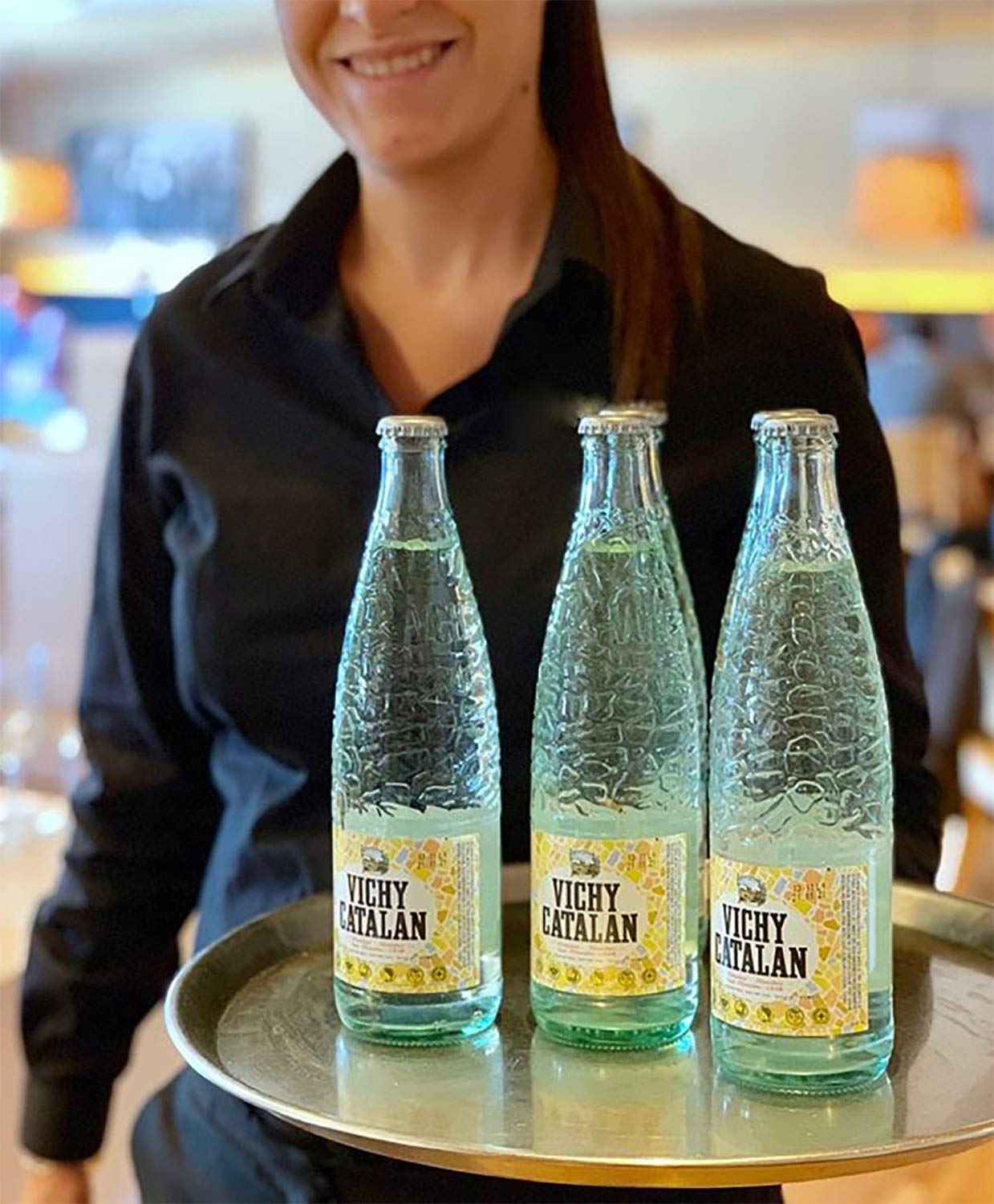 Vichy Catalan Sparkling Mineral Water - 16.9 oz (500 mL) Glass Bottles (Pack of 10) | Premium Carbonated Natural Spring Water for Dining, Parties & Healthy Hydration
