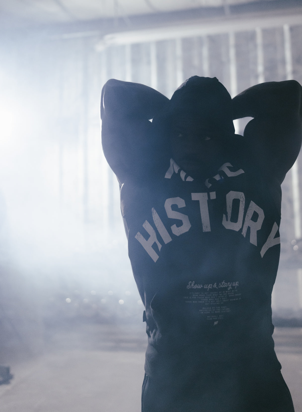 MAKE HISTORY Sleeveless Hoodie for Men & Women - Black Zip Up Vest for Gym, Running & Casual Wear