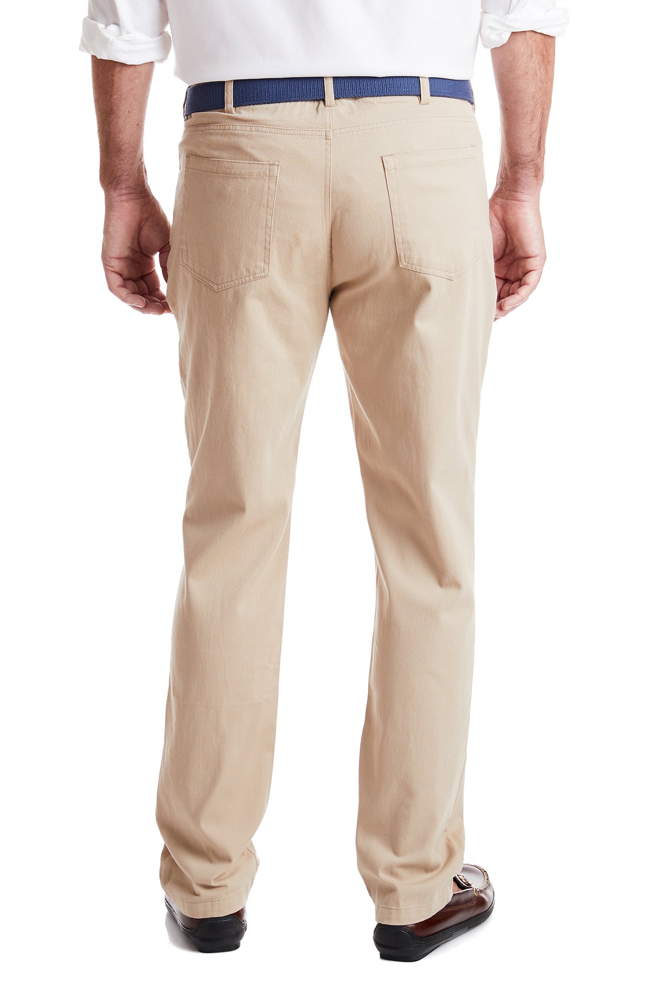 Wayfarer 5 Pocket Stretch Twill Khaki Pants for Men - Comfortable Casual Chinos for Work, Travel & Everyday Wear