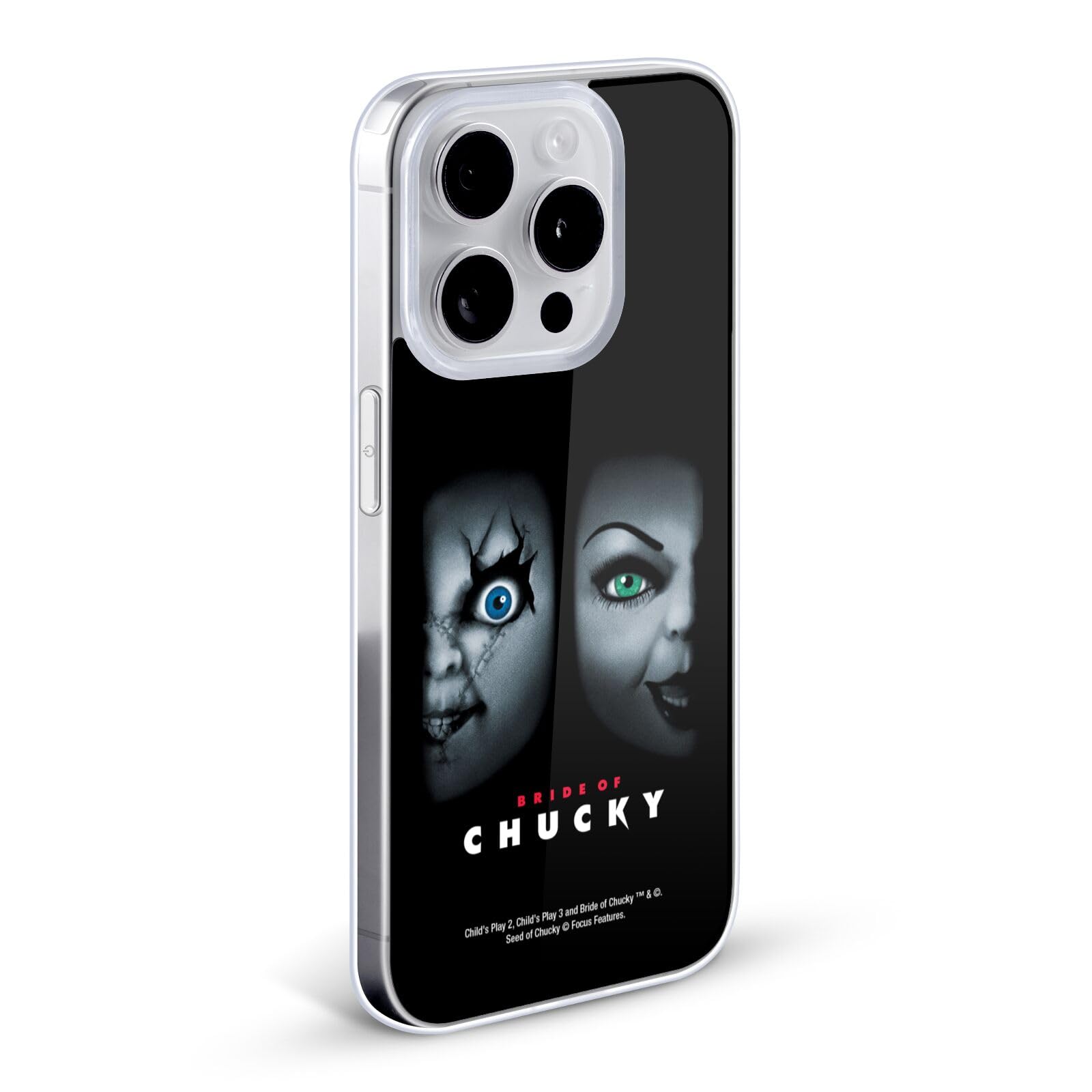 Officially Licensed Bride of Chucky iPhone 12 Pro Max Case - Soft Gel Protective Cover with Movie Poster Key Art - Perfect for Horror Fans & Halloween Costume Accessories