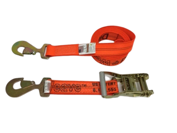 2-Pack 10' Ratchet Straps with Flat Snap Hooks - Heavy Duty Tie Down Straps for Trucks, Trailers & Cargo Securing - Perfect for Moving, Hauling & Transporting