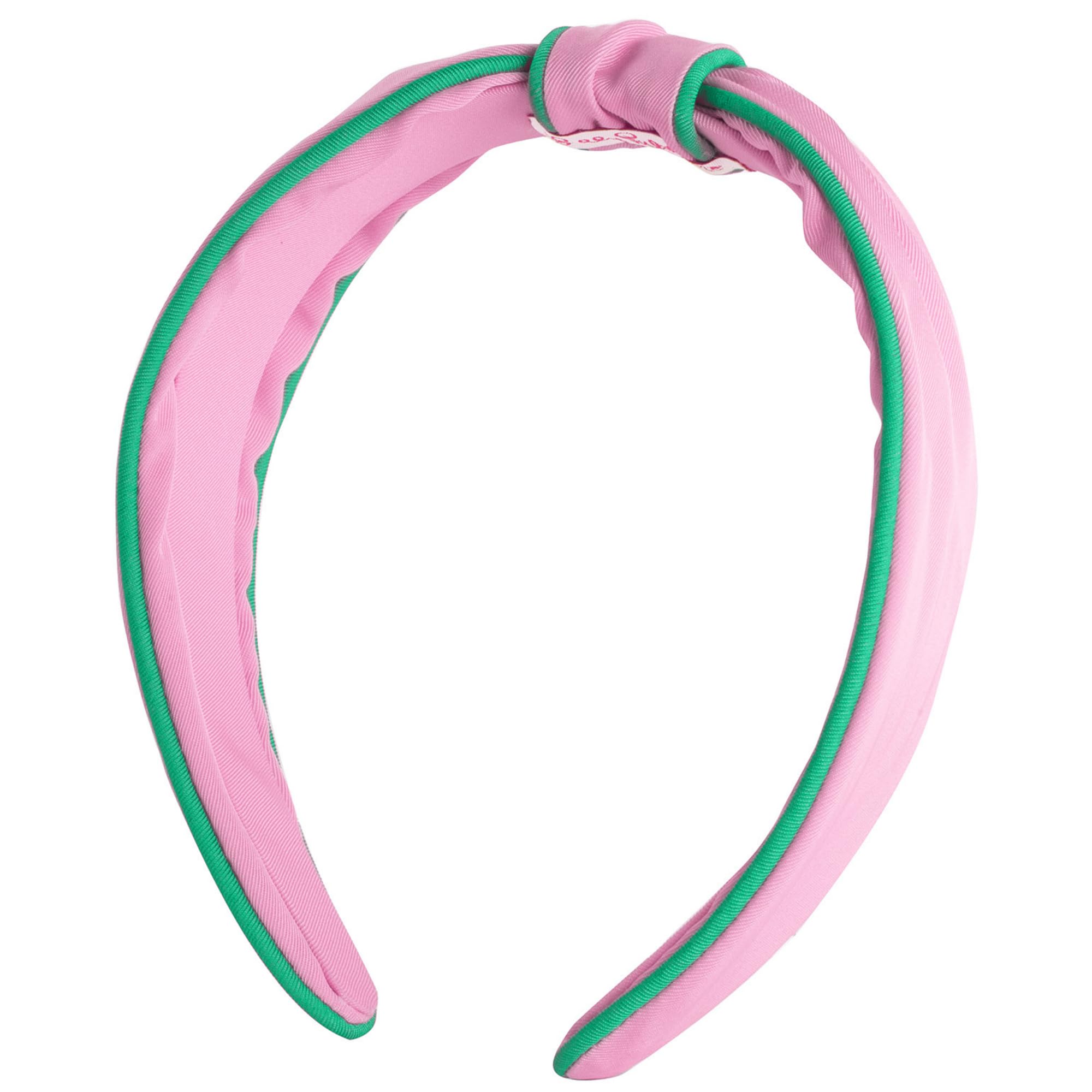 Lilly Pulitzer Women's Knotted Headband - Stylish Pink & Green Hair Accessory for Everyday Wear, Beach, and Summer Outfits