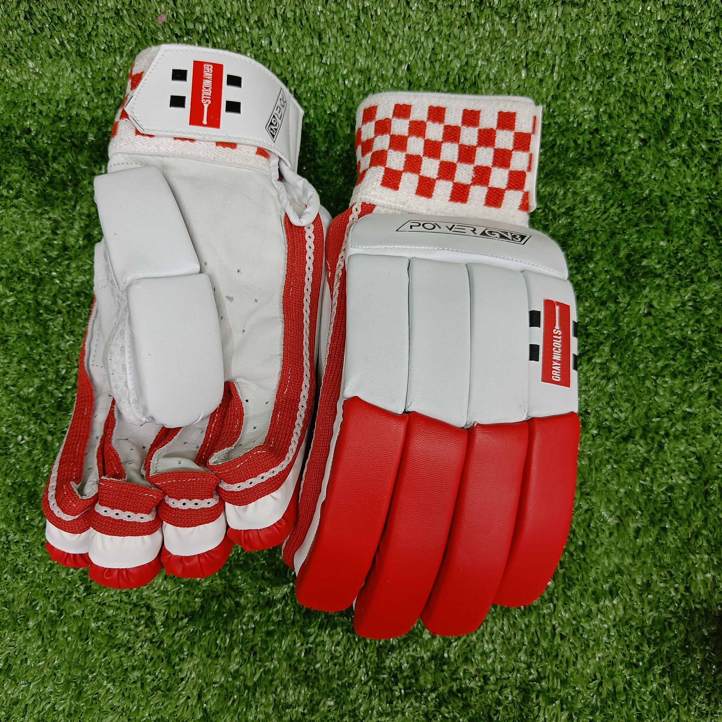 Gray Nicolls 3 Power Adult Cricket Batting Gloves - Professional Cricket Equipment for Training & Matches - Perfect for Practice, League Games & Tournament Play