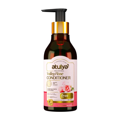 Atulya Valley Rose Hair Conditioner - Hydrating & Nourishing for Soft, Shiny Hair - Perfect for Dry, Damaged Hair Care & Daily Use
