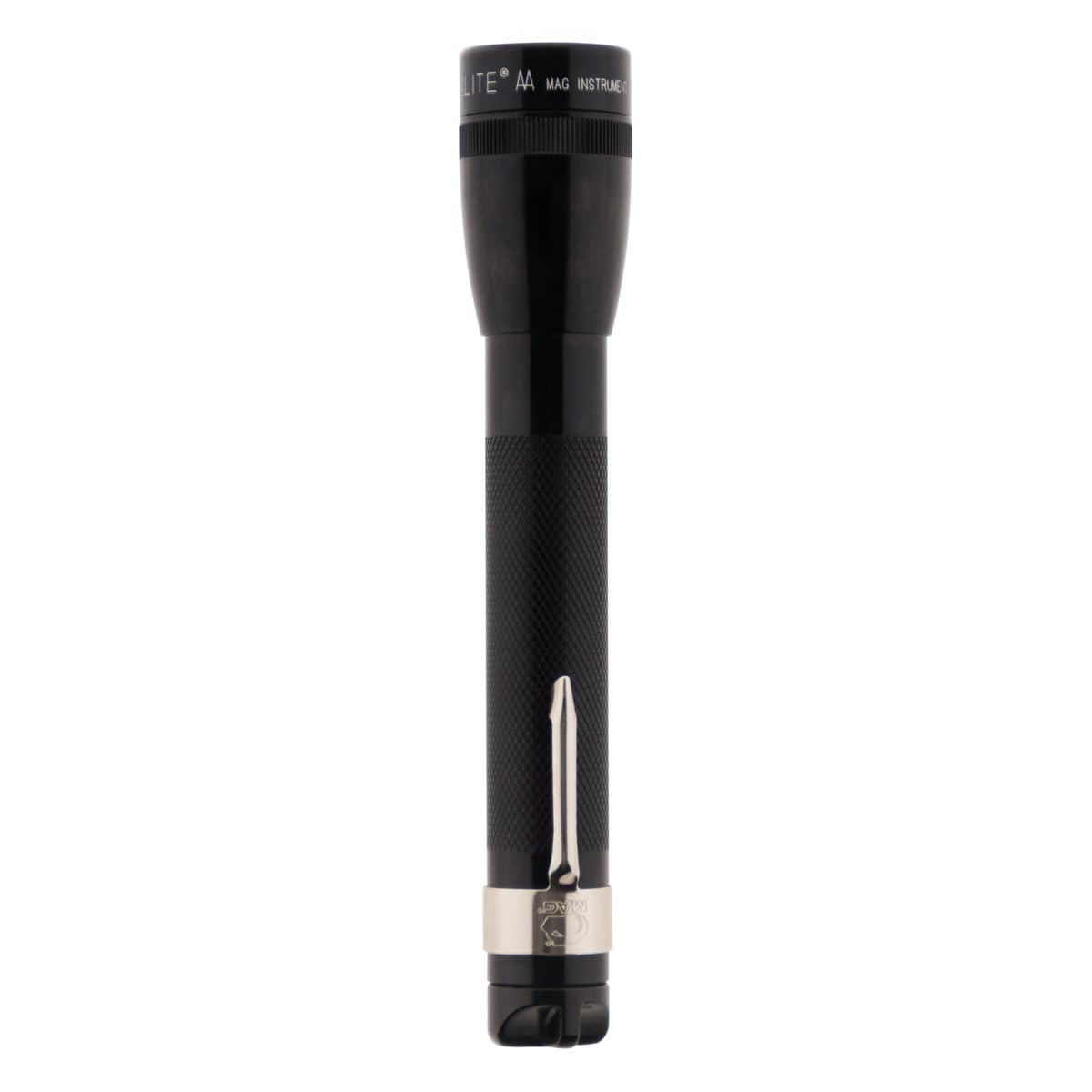 Maglite Mini Maglite 2AA Black Flashlight Combo Pack - Bright Incandescent Light for Camping, Hiking & Emergency Use