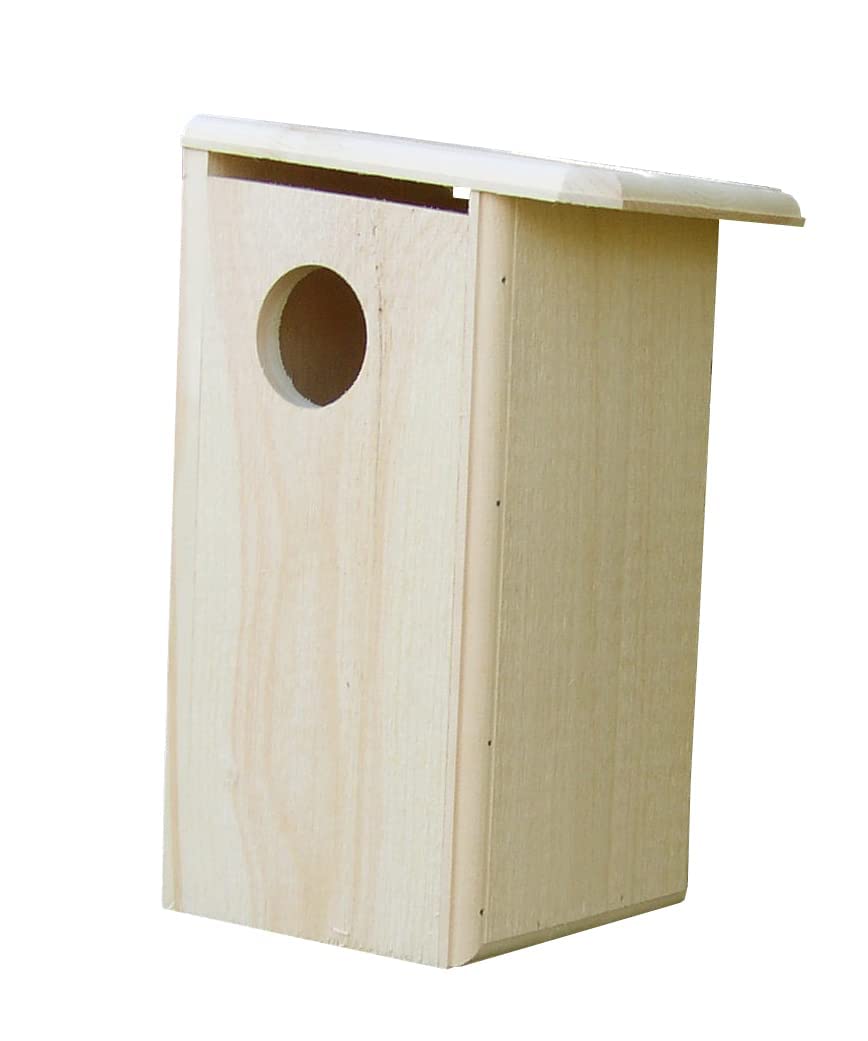 Squirrel House - Durable Outdoor Wooden Squirrel Nest Box for Backyard Wildlife Habitat - Perfect for Garden, Park & Nature Observation