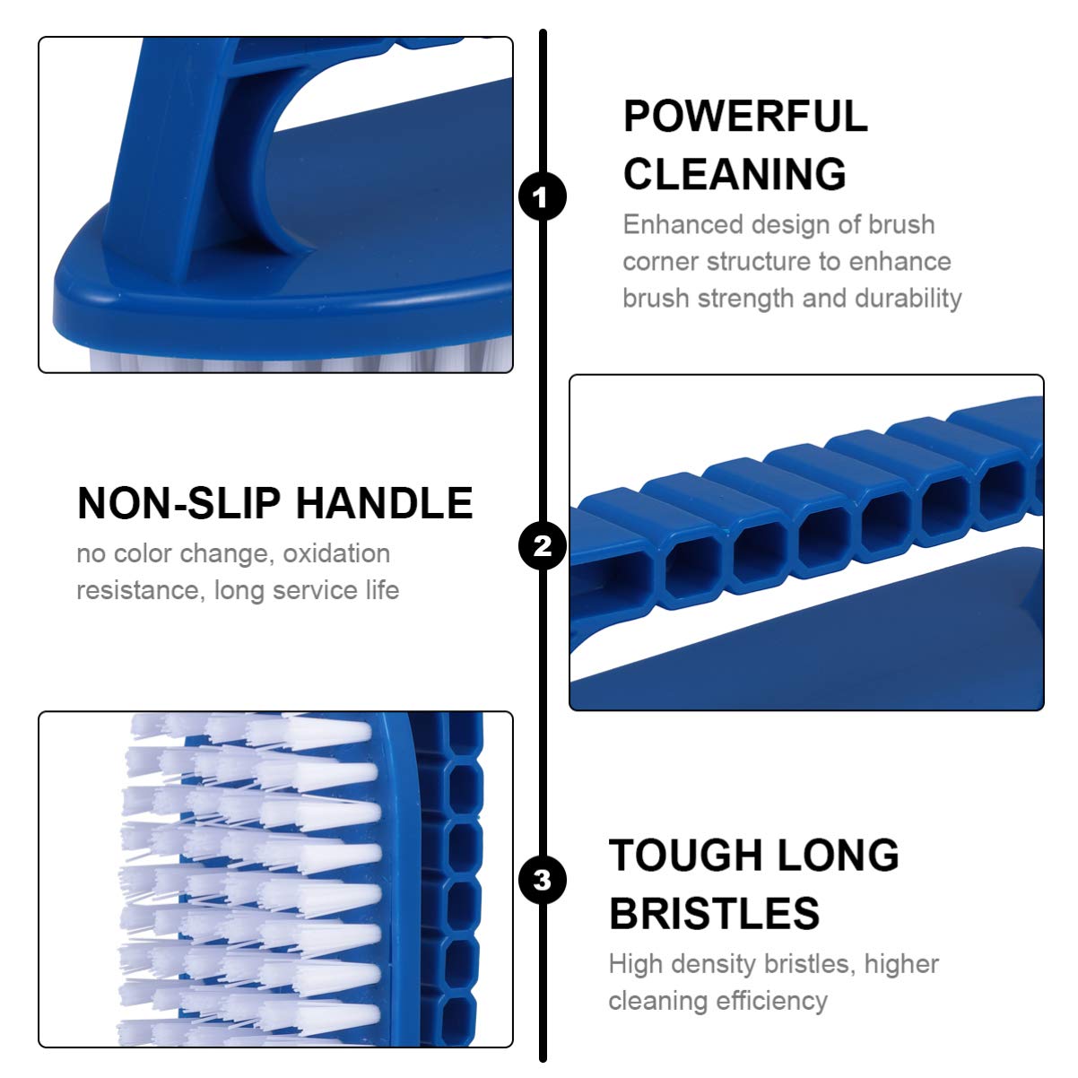 **DOITOOL Heavy Duty Pool Scrub Brush - Handheld Floor Cleaning Brush for Swimming Pools, Saunas, Sinks & Tile - Durable Stain & Algae Remover for Home & Commercial Use**