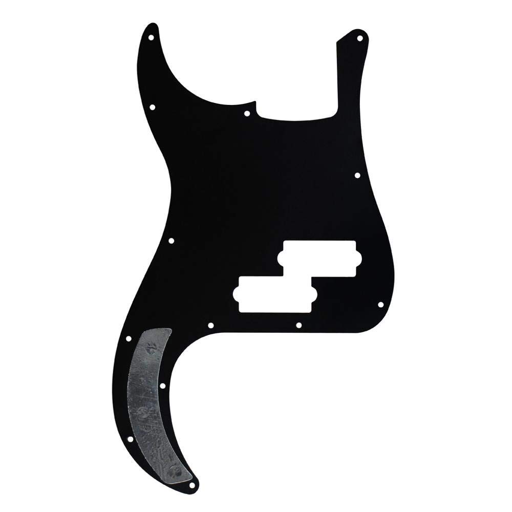 Premium P Bass Pickguard for 4-String Bass Guitar - 13-Hole Scratch Plate in Sparkle Gold (1-Ply) | Replacement Part for PB Bass | Perfect for Upgrades & DIY Repairs
