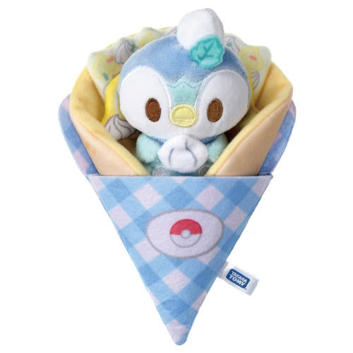 Takara Tomy 4 Inch Pokemon Plush Doll - Peaceful Place Crepe Series | Cute Collectible Toy for Kids & Fans | Perfect for Bedroom Decor, Gift Giving, and Anime Collections