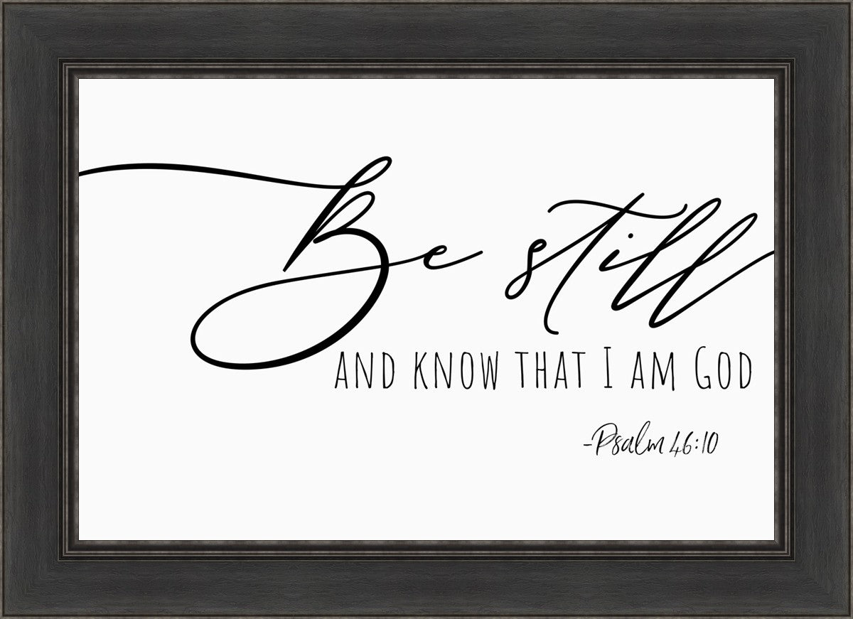 Be Still By Paige Tilly - Inspirational Wall Art Decor for Home & Office - Perfect for Living Room, Bedroom or Gift Giving