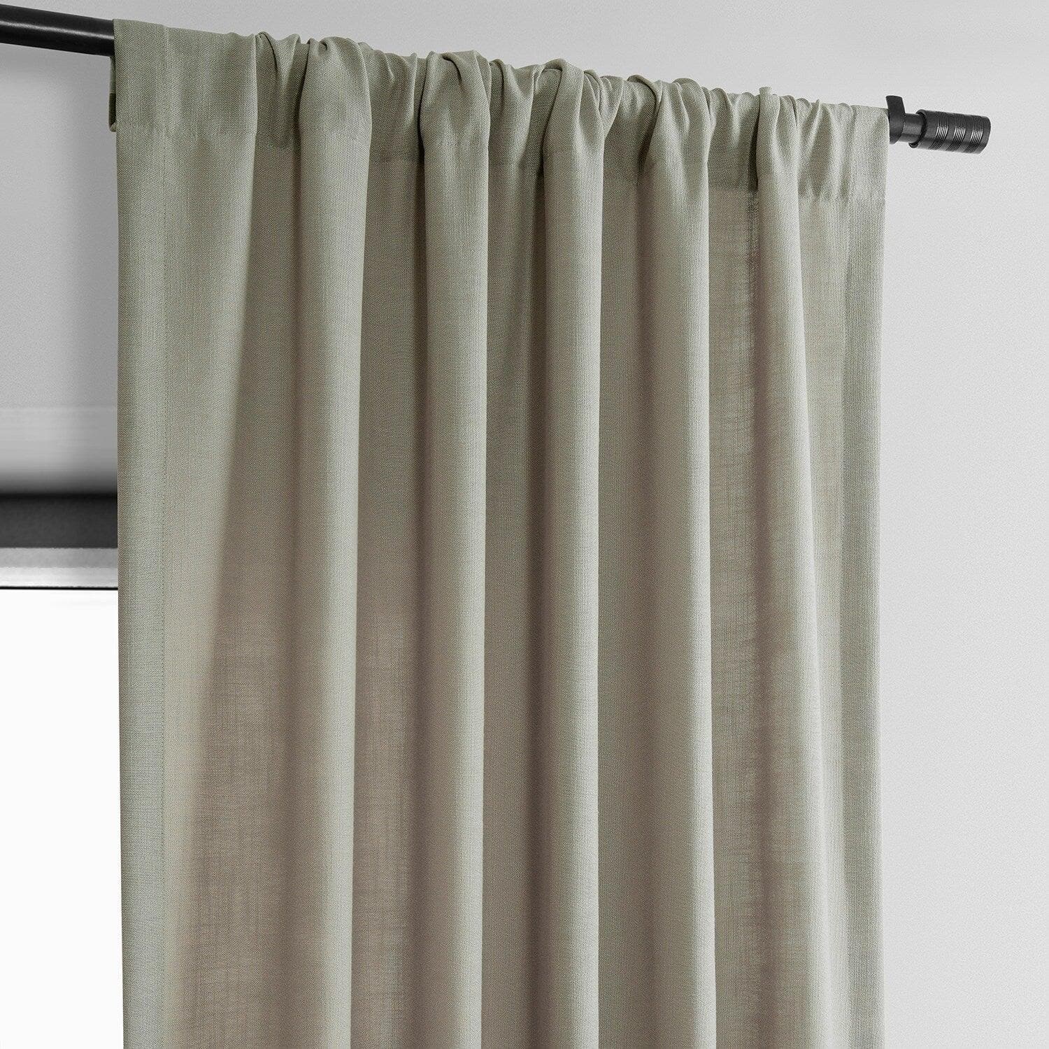 Light Taupe Classic Faux Linen Curtains - Elegant Window Drapes for Living Room, Bedroom & Home Decor | Thermal Insulated & Blackout Sheer Panels