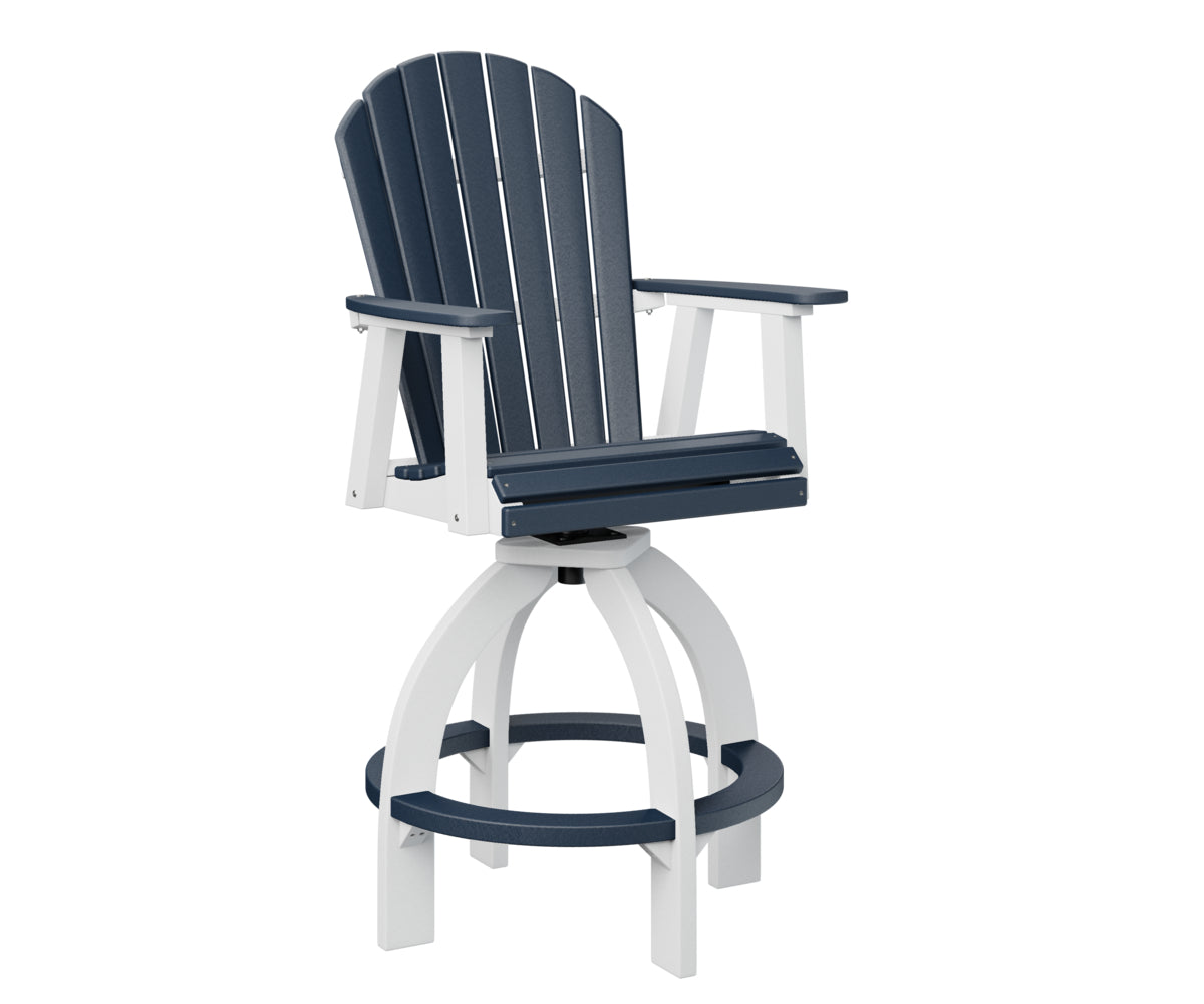Navy Blue on White