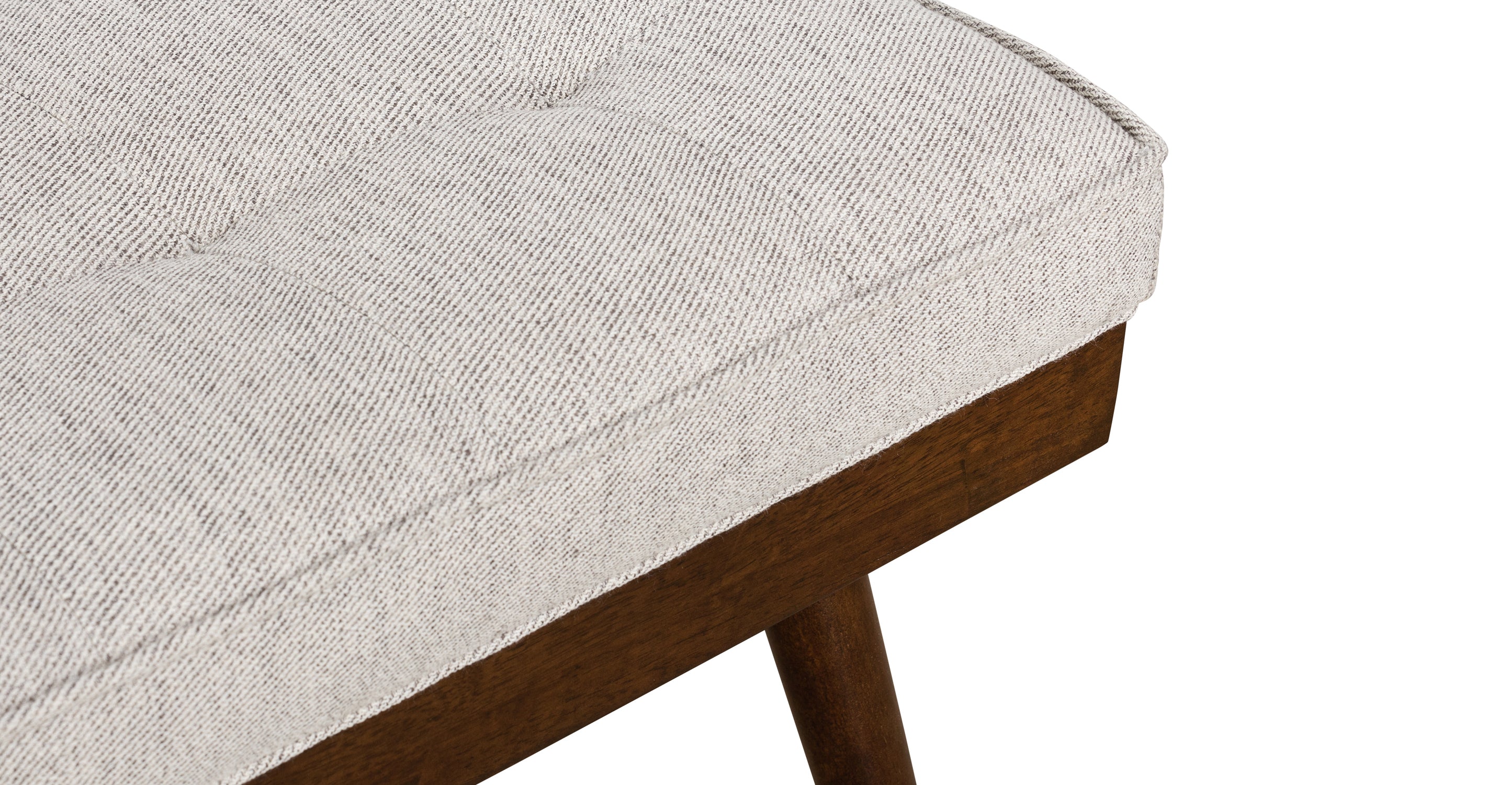 Luca Fabric Bench - Modern Upholstered Storage Ottoman with Removable Cushion | Perfect for Living Room, Bedroom & Entryway Seating & Organization