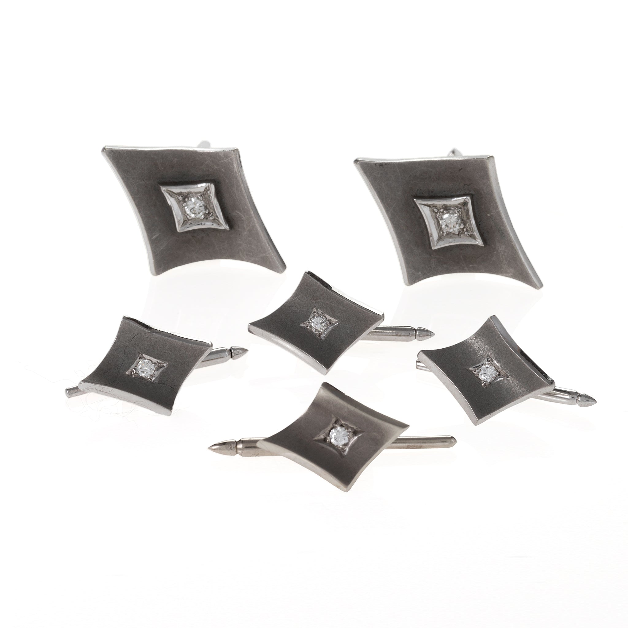 White Gold and Diamond Star Dress Set – Elegant Jewelry for Evening Gowns & Formal Occasions