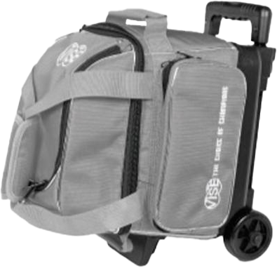 Premium Bowling Ball Bag with 1 Ball Capacity - Durable Gray Roller Vise for Easy Transport | Perfect for League Play, Tournaments & Practice Sessions