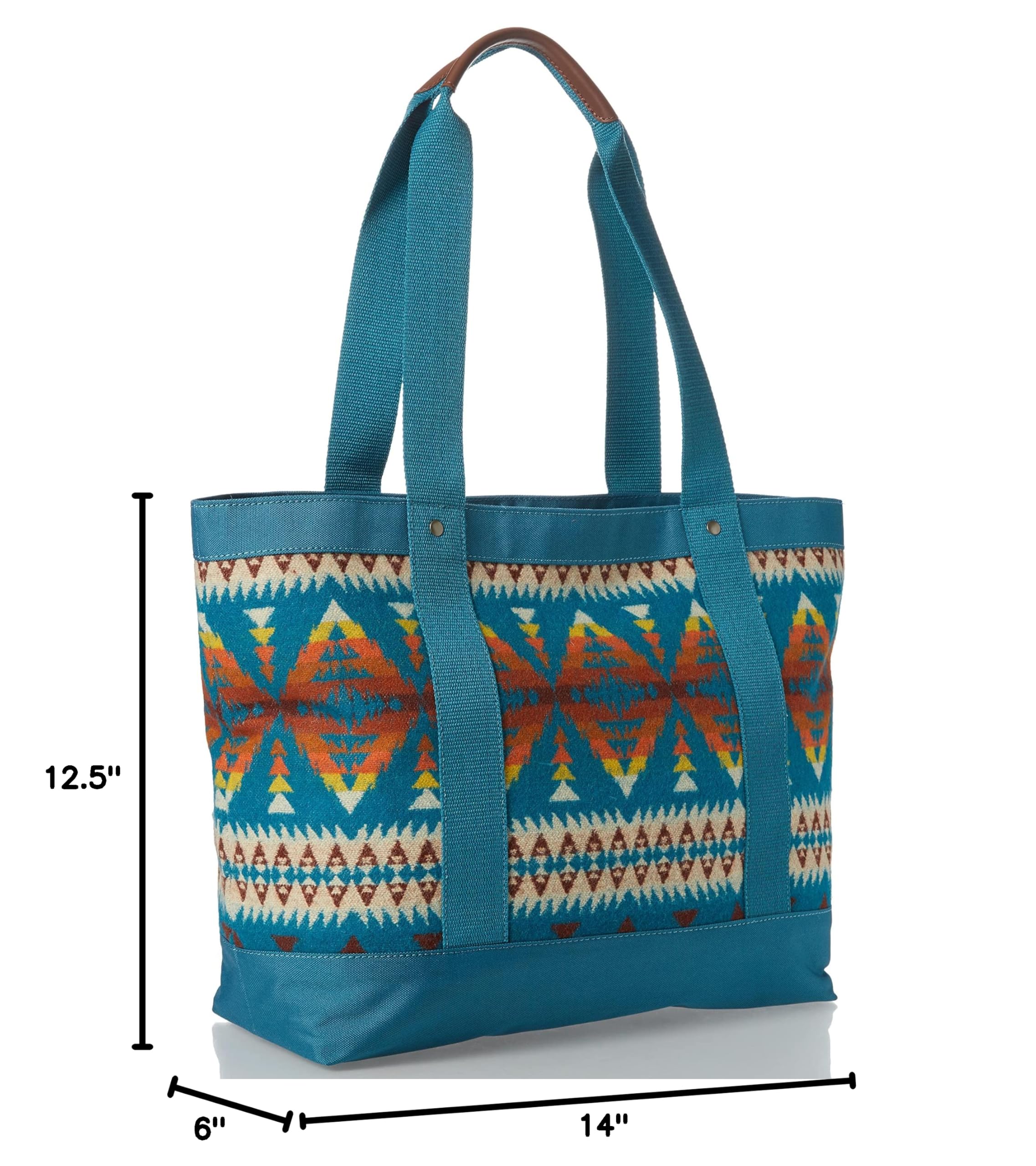 PENDLETON Zip Tote Bag - Waterproof & Durable Travel Tote with Secure Zipper Closure - Perfect for Work, Gym, Beach & Weekend Getaways
