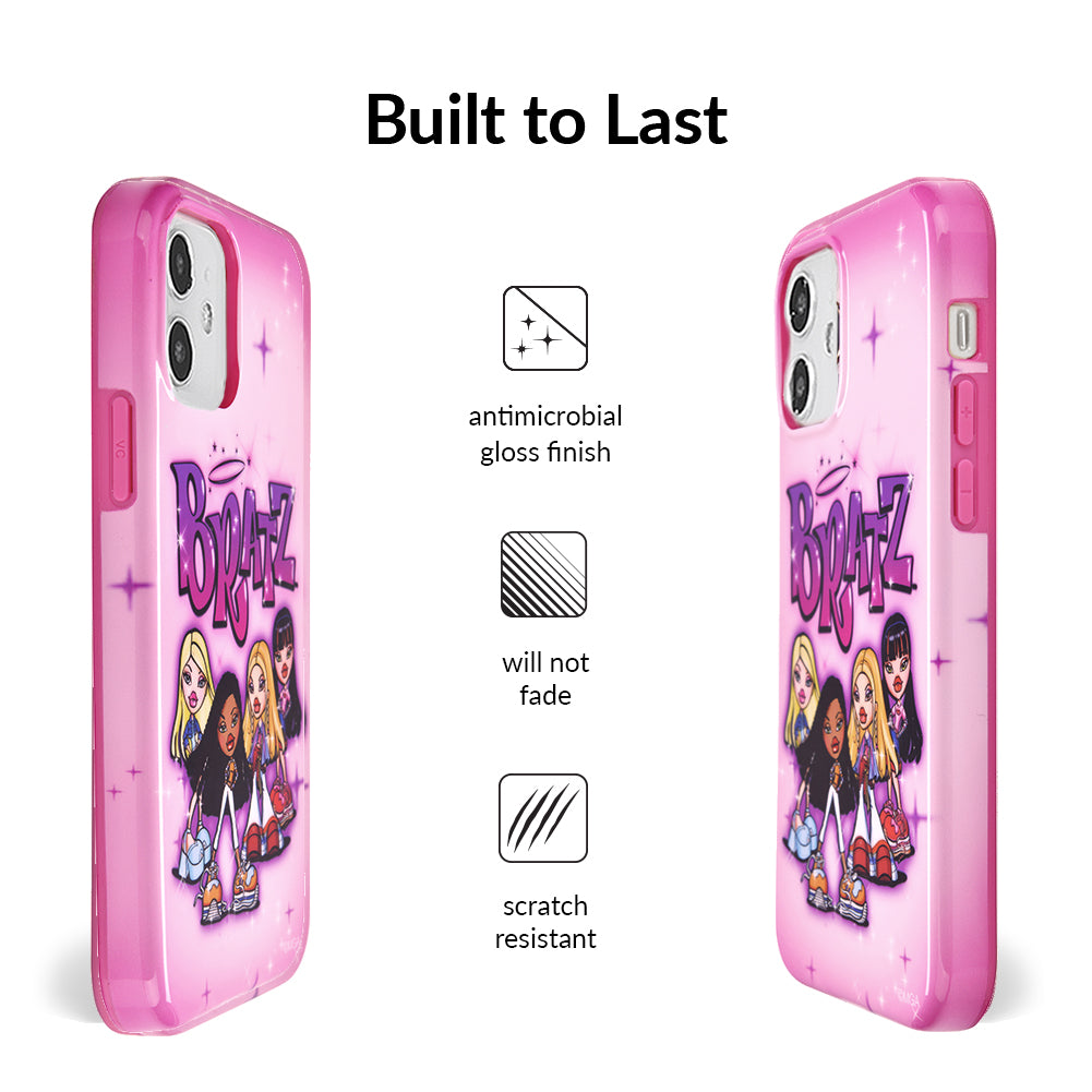 Bratz Airbrush Angelz iPhone Case - Trendy Protective Cover for iPhone 13/14/15 - Perfect for Fans, Fashion Lovers & Everyday Use