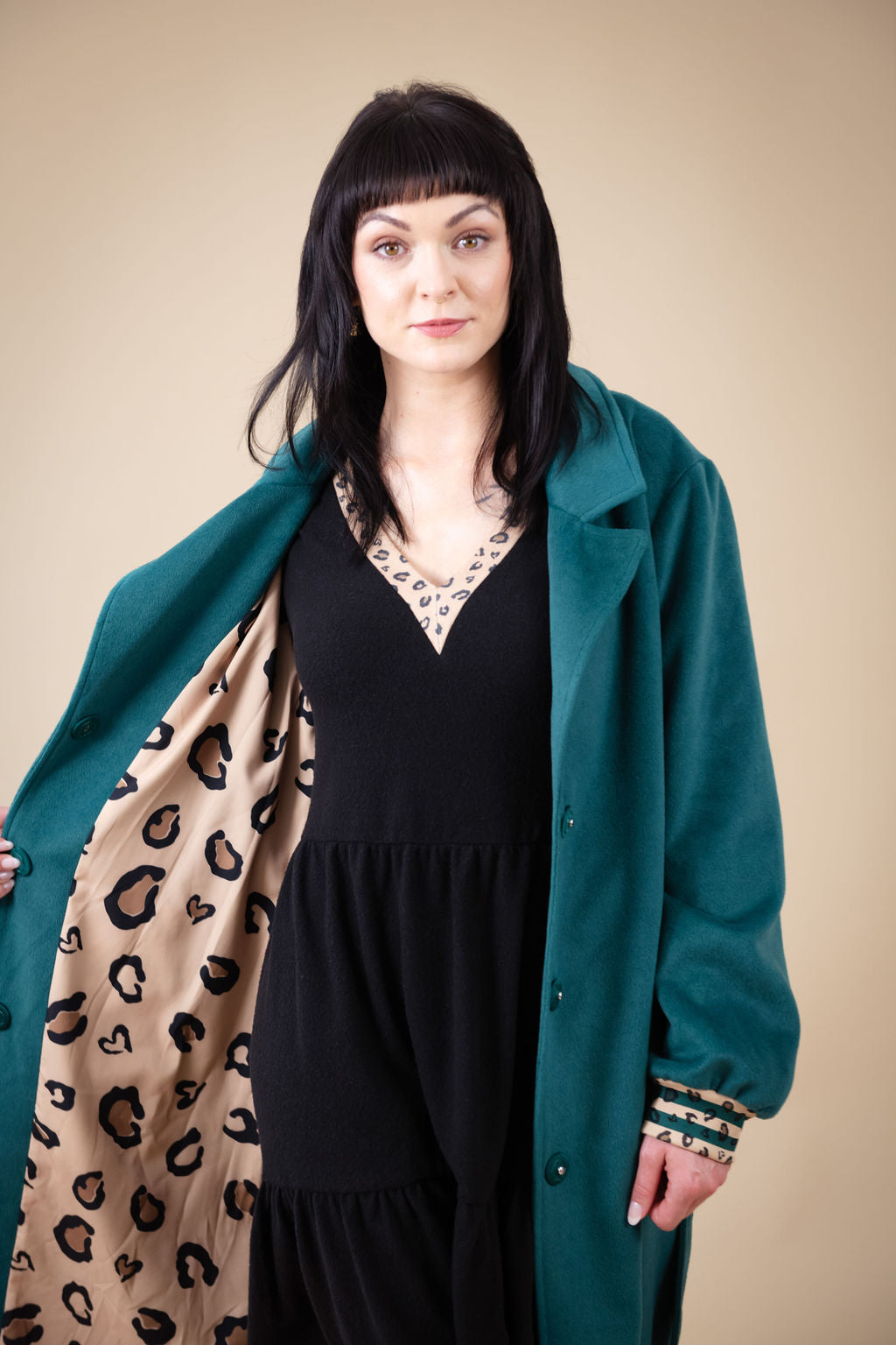 Aoibheann Green Coat for Women - Lightweight Waterproof Winter Jacket - Perfect for Outdoor Hiking, Travel & Daily Wear