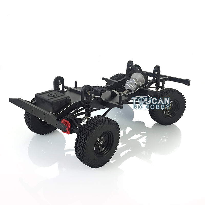 1/10 Scale D90 RC Rock Crawler Car - 4WD Off-Road Remote Control Truck with Metal Chassis, ESC, Servo Motor, LED Lights & Sound System - Perfect for Trail Crawling and Backyard Rock Climbing Adventures