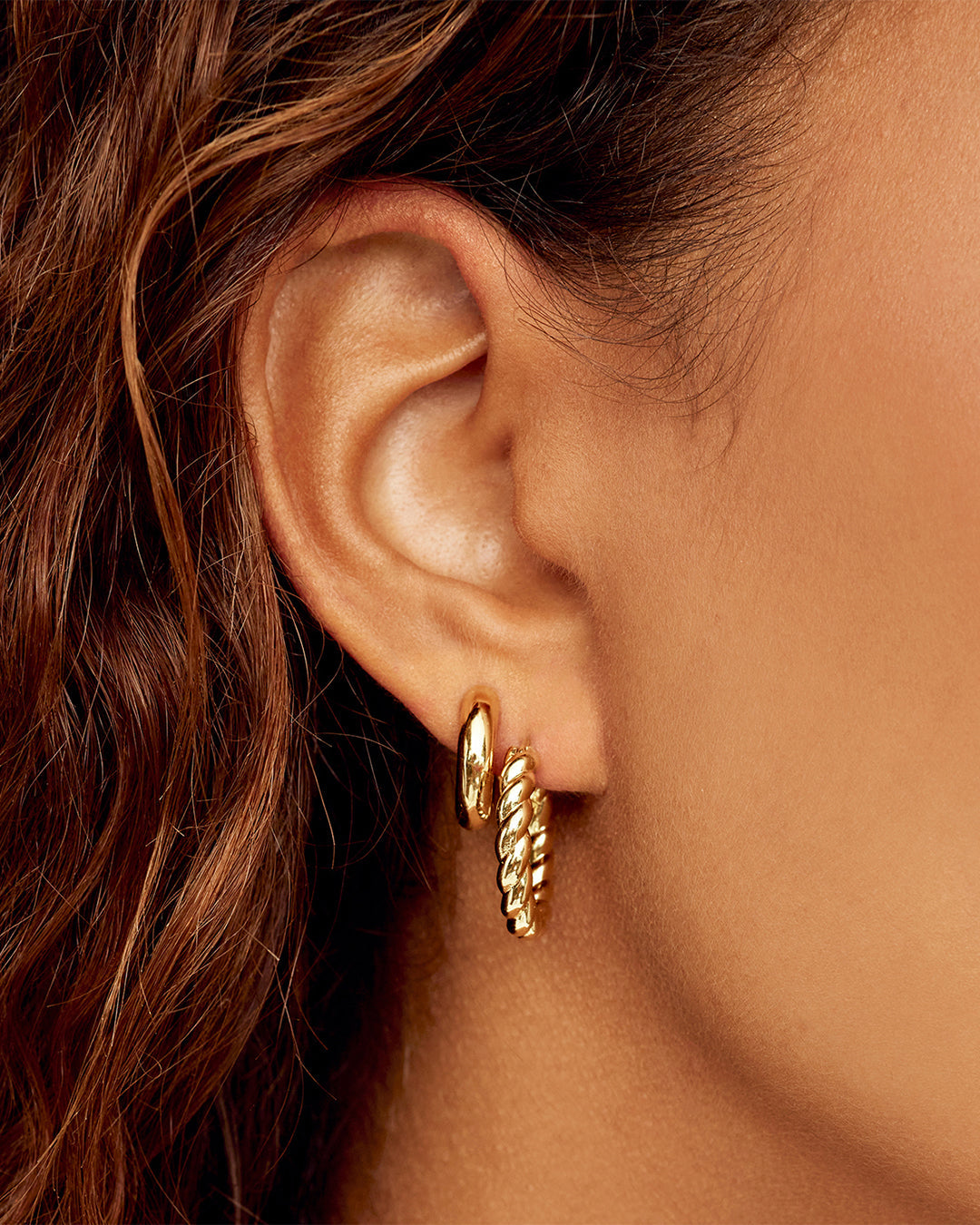 Premium Stainless Steel Crew Hoop Earrings Set - Durable & Hypoallergenic Jewelry for Women - Perfect for Parties, Weddings & Everyday Wear