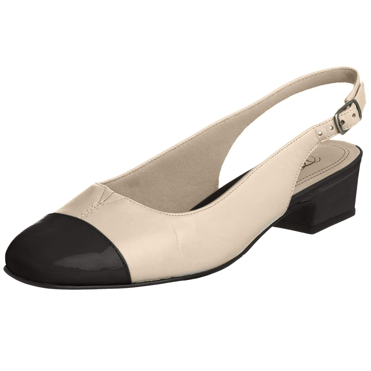 Trotters Women's Dea Pump - Comfortable Low Heel Dress Shoes for Work, Wedding & Office | Slip-Resistant & Cushioned for All-Day Wear