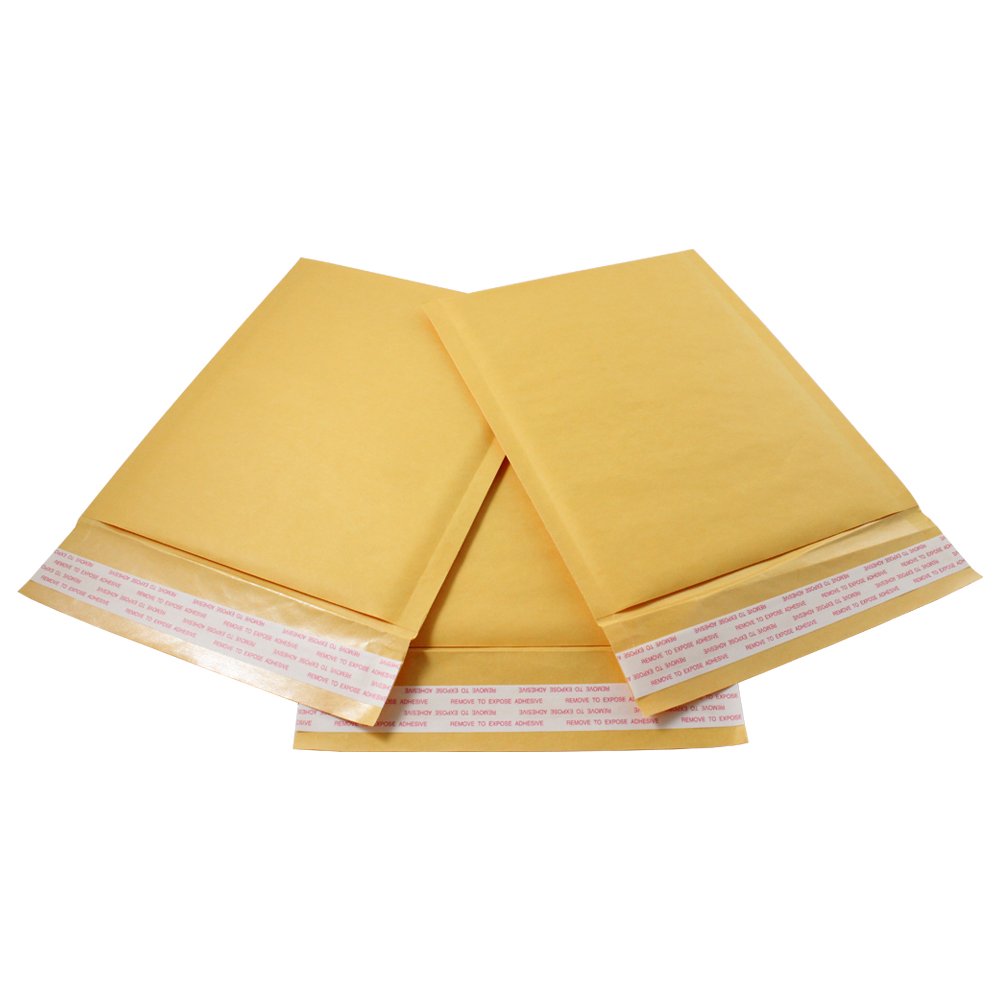 1000 Pack Kraft Bubble Mailers Padded Shipping Envelopes - 7.5x10 Inches Self Seal DVD Size (HGP #0 XL) for Ecommerce, Amazon FBA & Small Business Shipping