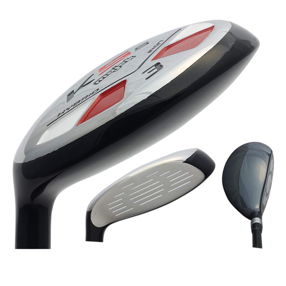 Left Handed Majek Golf Hybrid Club for Senior Men - #3 Utility with Senior Flex & Arthritic Grip - Ideal for Short Men (5' to 5'4