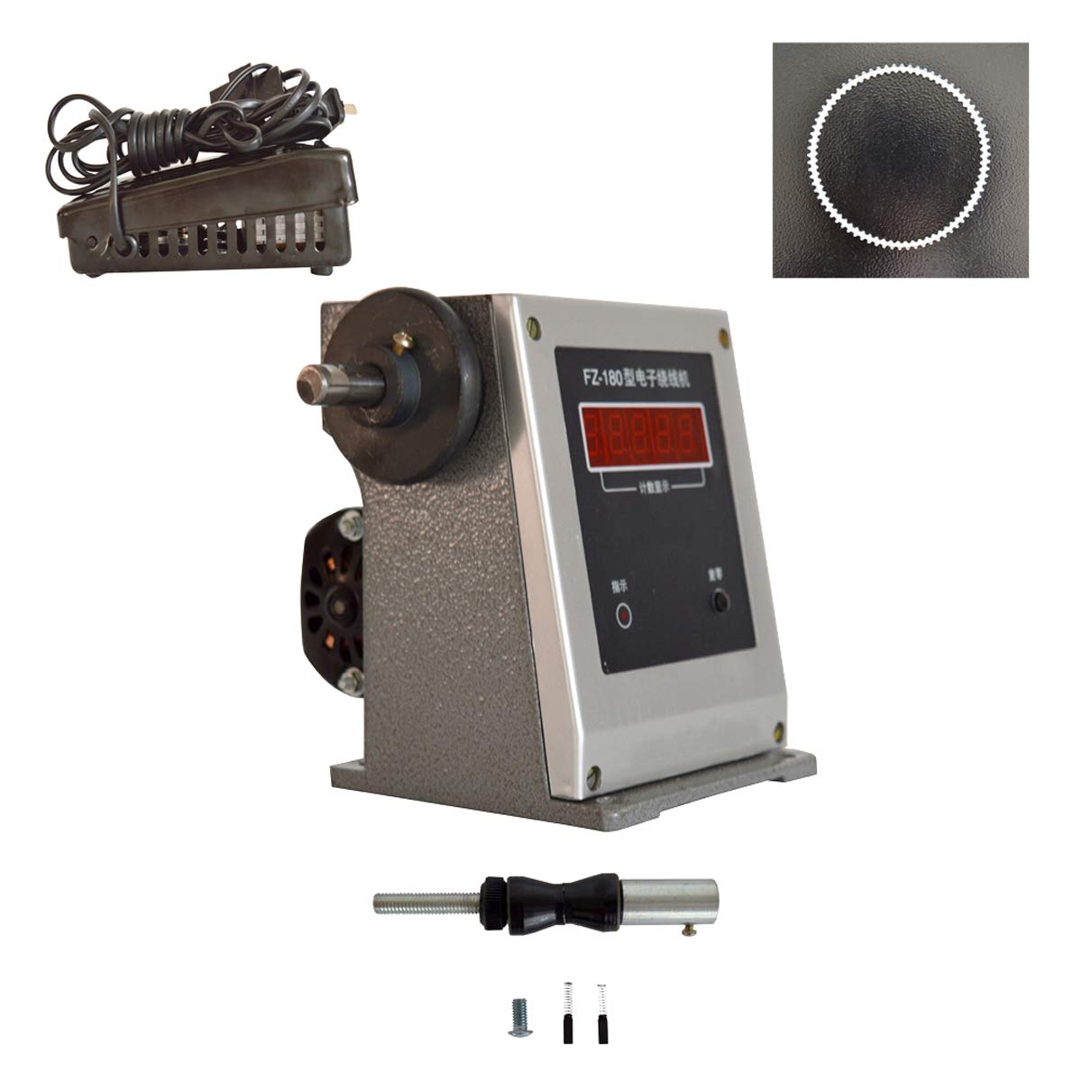 TechTongda FZ-180 Electronic Coil Winding Machine - 220V Pedal-Operated for Φ0.02-0.35mm Wires (500-4000 RPM) | Perfect for DIY Electronics, Transformer Manufacturing & Small Motor Repair