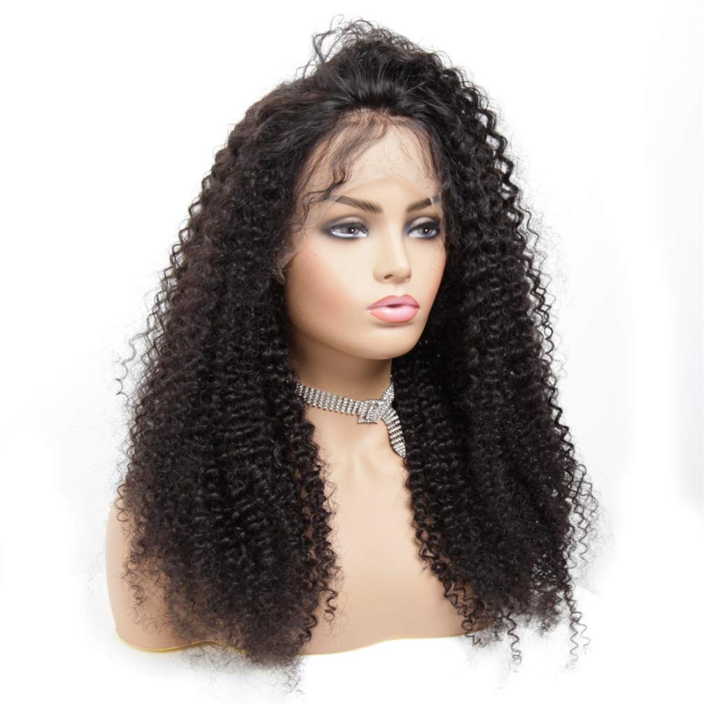 26 Inch Brazilian Deep Curly Synthetic Front Wig with Baby Hair & Pre-Picked Natural Hairline - Perfect for Cosplay, Daily Wear & Special Occasions
