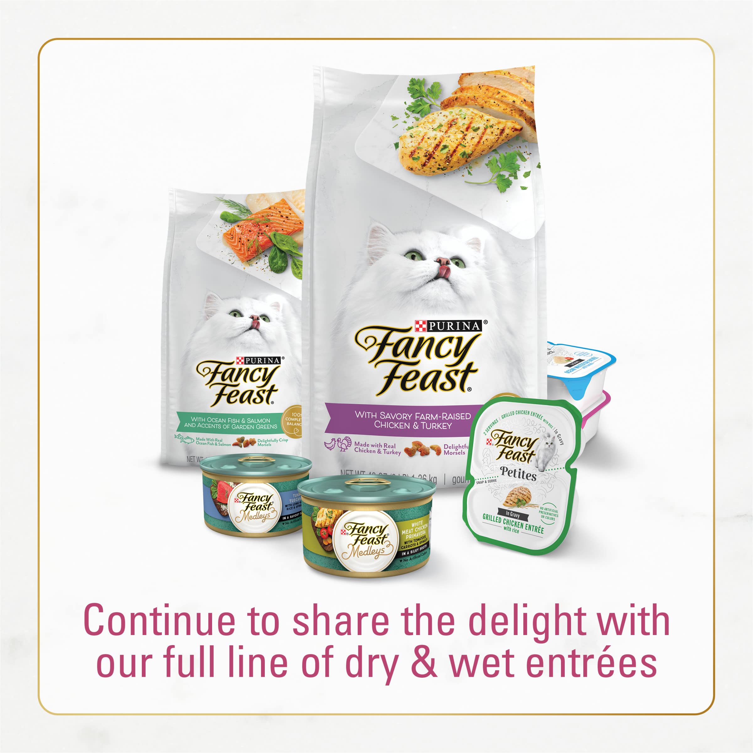 Purina Fancy Feast Dry Cat Food - Filet Mignon Flavor with Seafood & Shrimp - 3 lb Bag - Premium Nutrition for Adult Cats - Perfect for Mealtime & Treats