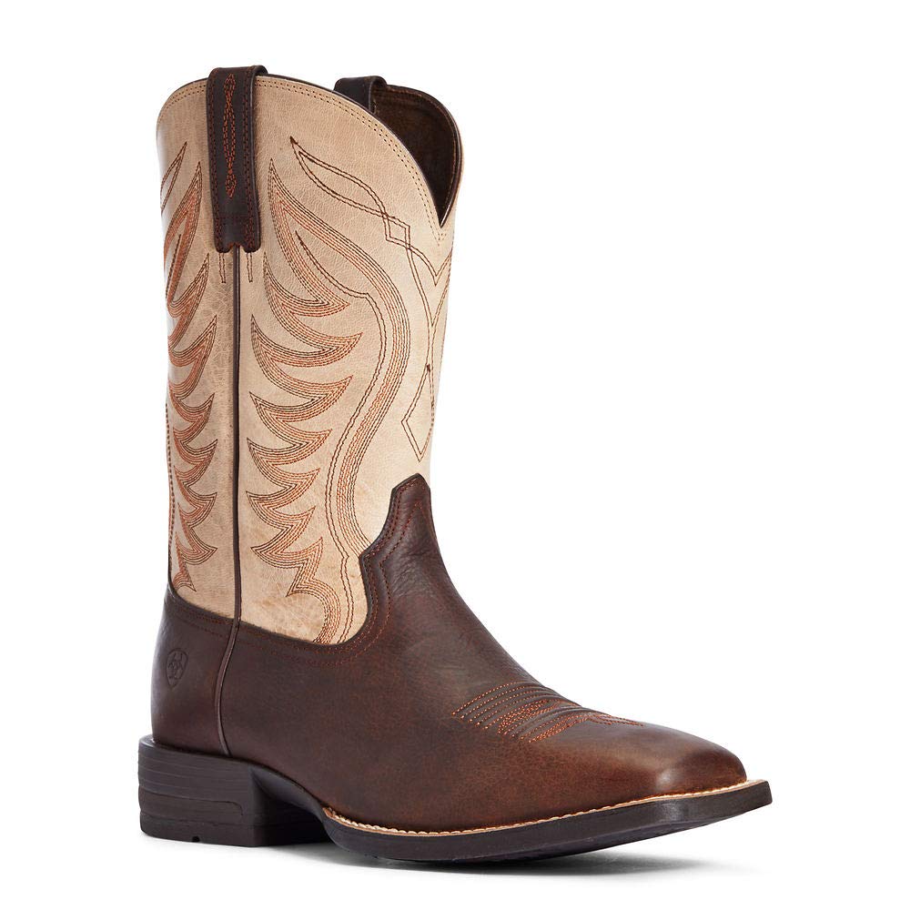 ARIAT Amos Men's Western Boots - Durable Leather Work & Casual Boots for Riding, Hiking & Everyday Wear