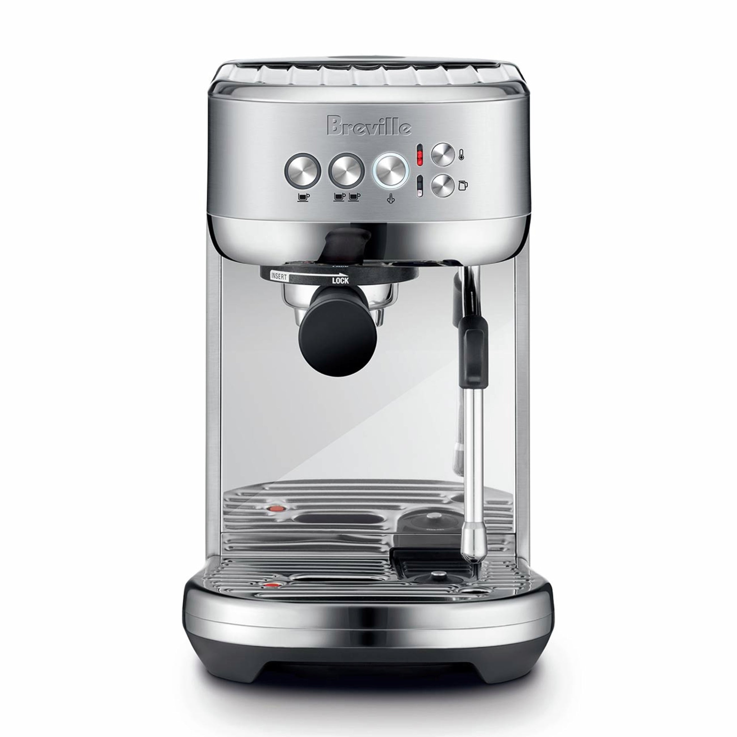 Breville Bambino Plus BES500BSS Espresso Machine - Compact Automatic Coffee Maker for Home & Office, Perfect for Lattes & Cappuccinos
