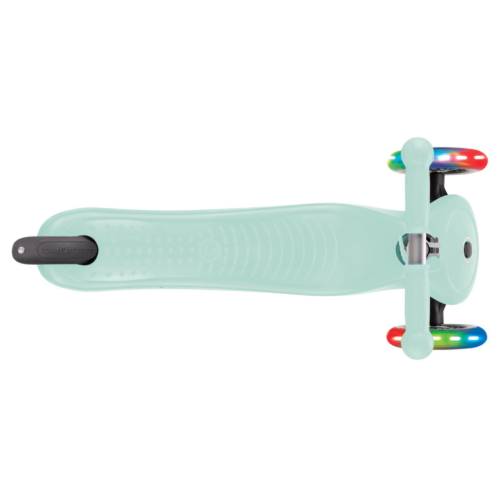 Globber Go Up Sporty Lights Scooter for Kids - LED Wheel Light Up Kick Scooter with Adjustable Handlebar - Perfect for Outdoor Play, Commuting & Neighborhood Rides