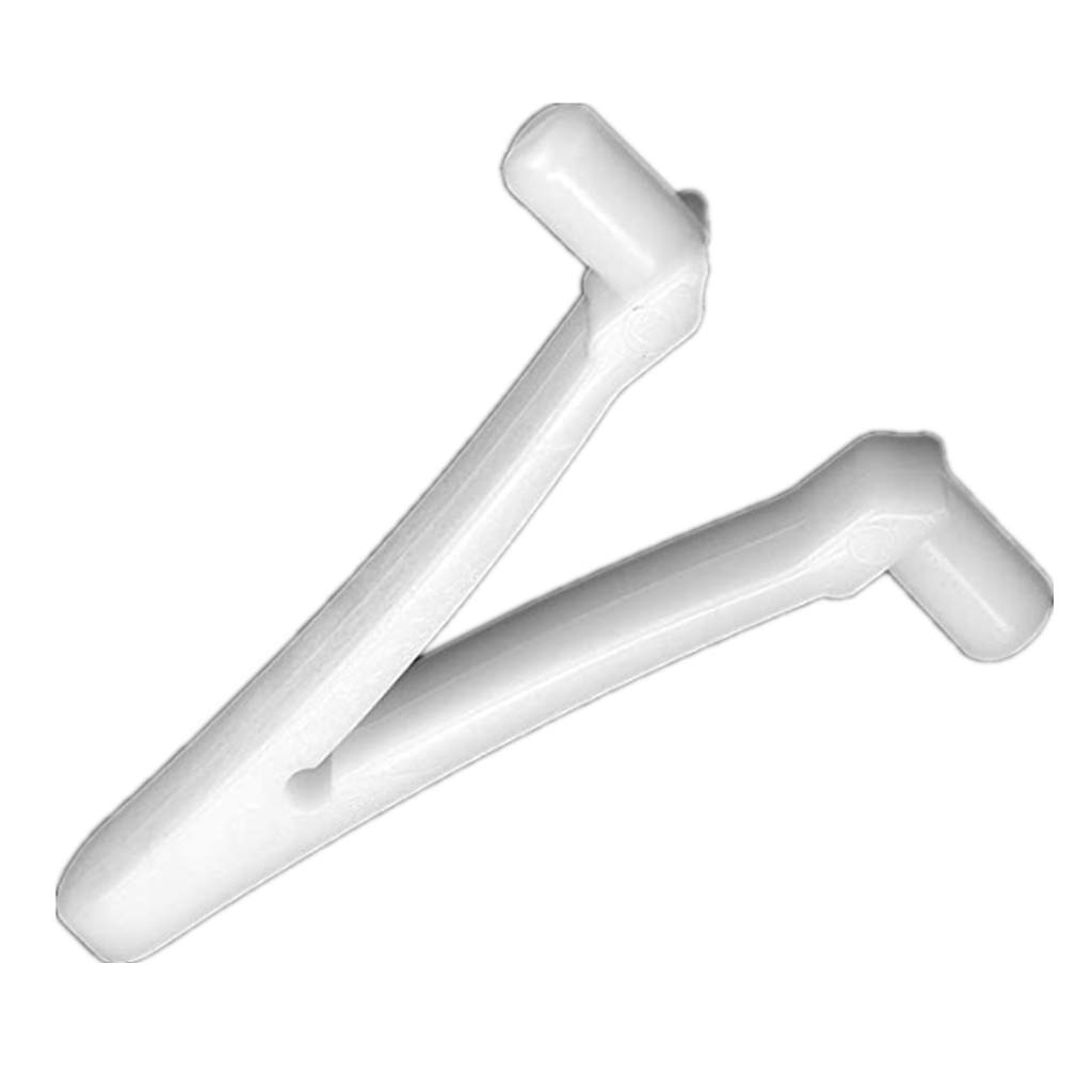 10-Piece Butterfly V-Clip Pool Pole Attachments - Compatible with Swimming Pool Leaf Rakes & Cleaning Tools - Perfect for Pool Maintenance & Backyard Cleaning