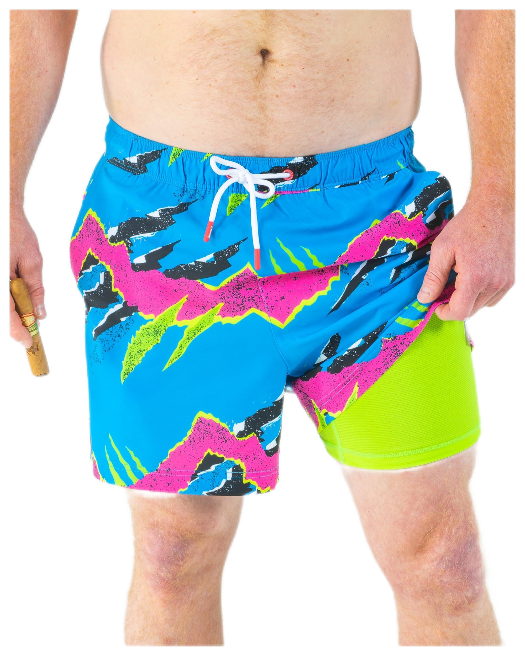 Men's Quick-Dry Swim Trunks with Hammock Support Pouch & Compression Liner - Comfortable Beach Shorts for Swimming, Surfing & Summer Vacation