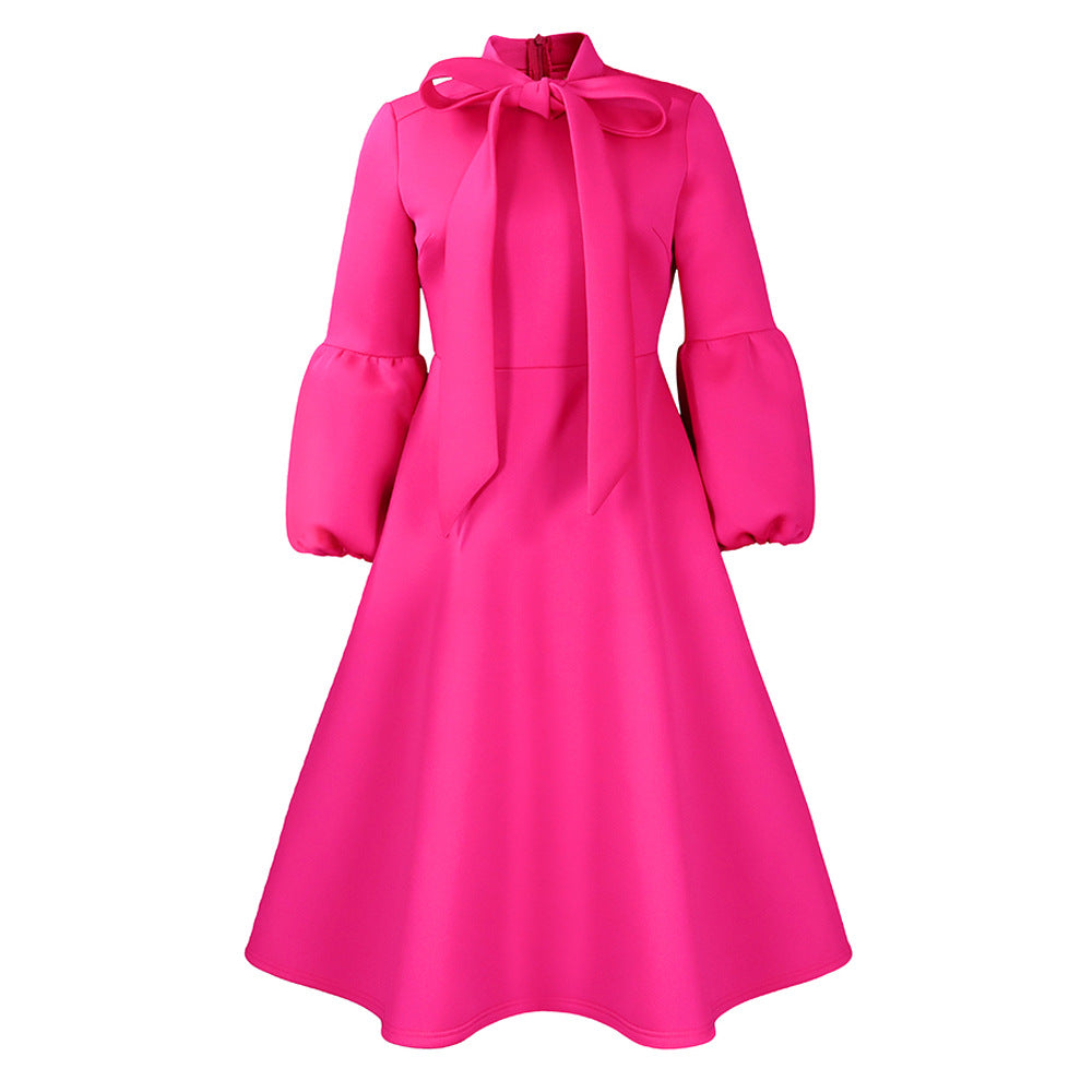 Elegant Puff Sleeve A-Line High Waist Long Sleeve Prom Dress 1906 - Perfect for Formal Events, Evening Parties & Special Occasions