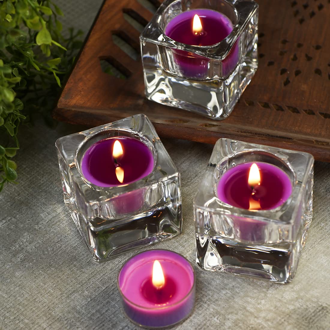 DEYBBY Natural Scented Soy Wax Tealight Candles - 36 Pack Lavender Aromatherapy Candles, 4-Hour Burn Time, Relaxing Home Fragrance for Spa, Yoga, Meditation & Romantic Dinners - Perfect Valentine's Day Gift