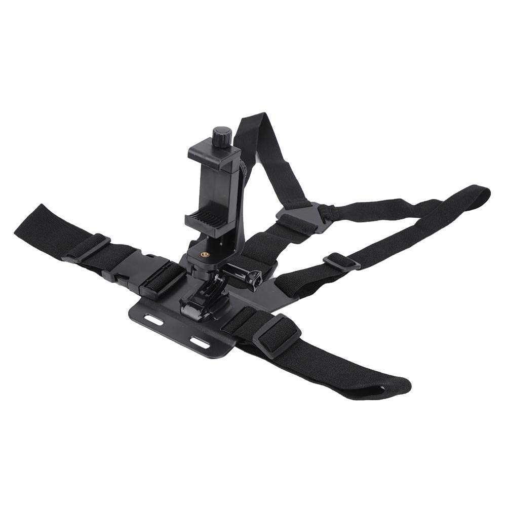 **TANGXI Adjustable Chest Mount Harness for Action Cameras & Phones - Compatible with GoPro, YI, SJCAM, DJI - Secure Strap for Outdoor Sports, Hiking, Cycling & Vlogging**