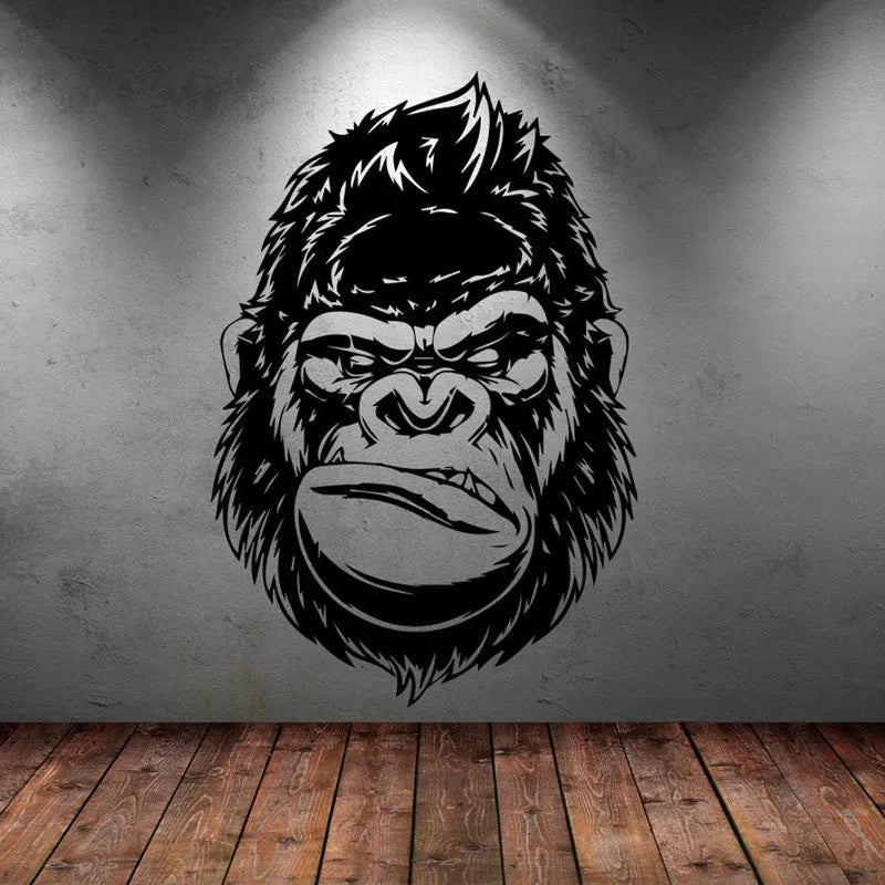 Formidable Gorilla Wall Stickers - Premium Vinyl Decals for Home & Office Decor - Perfect for Living Room, Bedroom, and Kids Room Wall Art