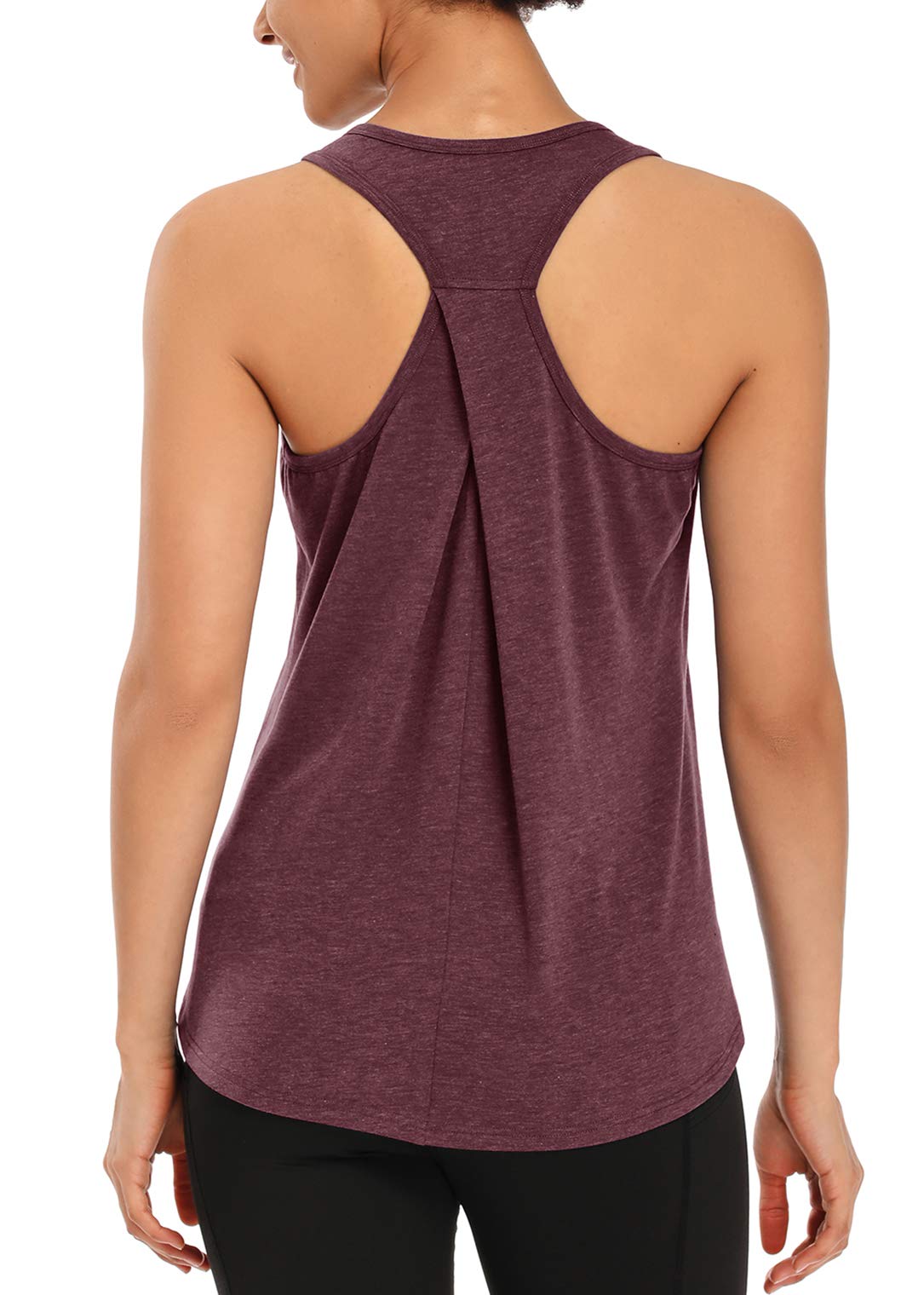 MUZNIUER Women's Workout Tops - Sleeveless Yoga Tank Tops for Gym, Running & Fitness | Breathable Racerback Athletic Shirts for Yoga, Pilates & Cardio Workouts