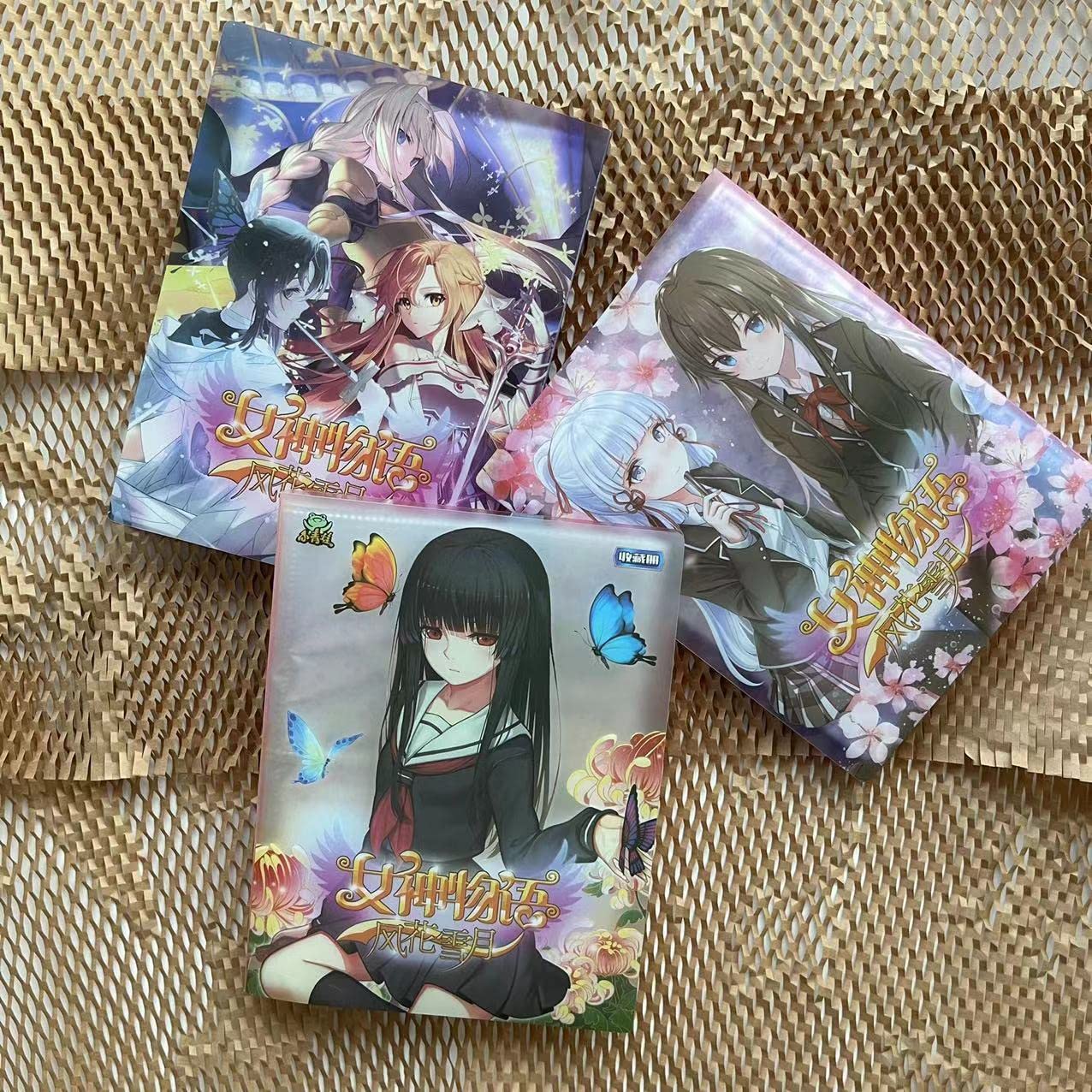 Goddess Story TCG Card Binder - Anime Girls Trading Card Album & Collection Set with Booster Box (3 Random Cards) - Perfect for Collectors, Gaming & Birthday Gifts