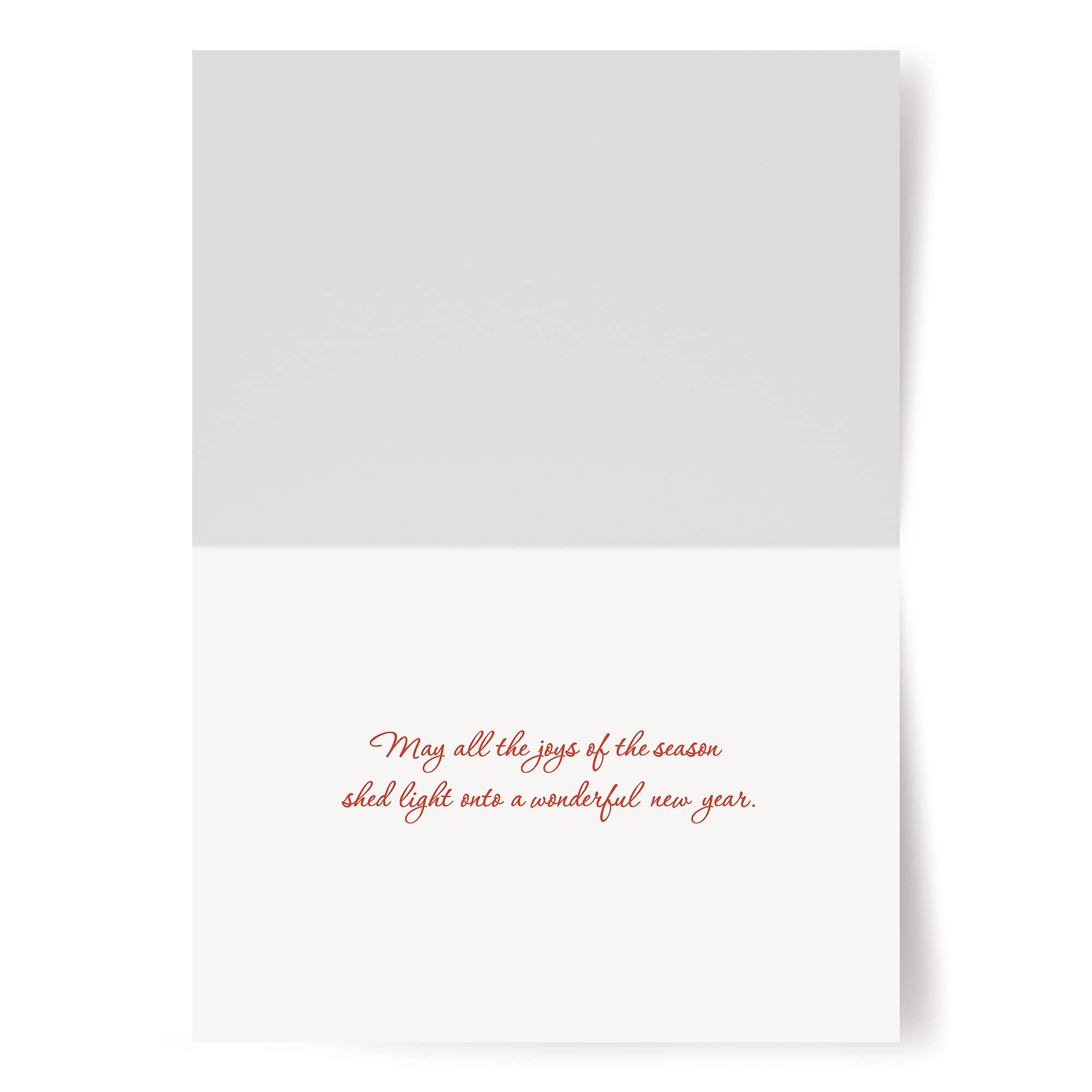 Red Farm Studios Designer Christmas Greeting Cards - Lighthouse in the Snow (Box of 18 Nautical Coastal Holiday Cards with White Envelopes) for Holiday Wishes, Office Gifts & Festive Decorations