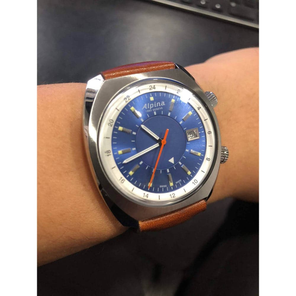 ALPINA STARTIMER PILOT HERITAGE AL 555LNS4H6 Men's Luxury Chronograph Watch - Perfect for Aviation Enthusiasts & Professional Pilots
