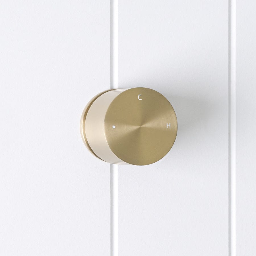 Progressive Round Wall Mixer in Warm Brushed Nickel Finish - Perfect for Bathroom and Kitchen Faucet Upgrades