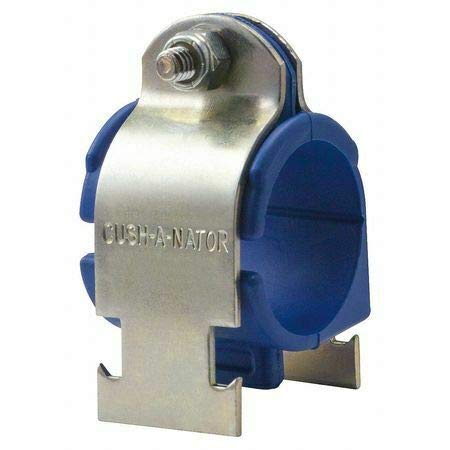 HT24 Steel Cushioned Clamp for 1-1/2 Inch Tube - Heavy Duty Pipe Holder for Plumbing, HVAC & Industrial Use - Secure & Vibration-Resistant Grip