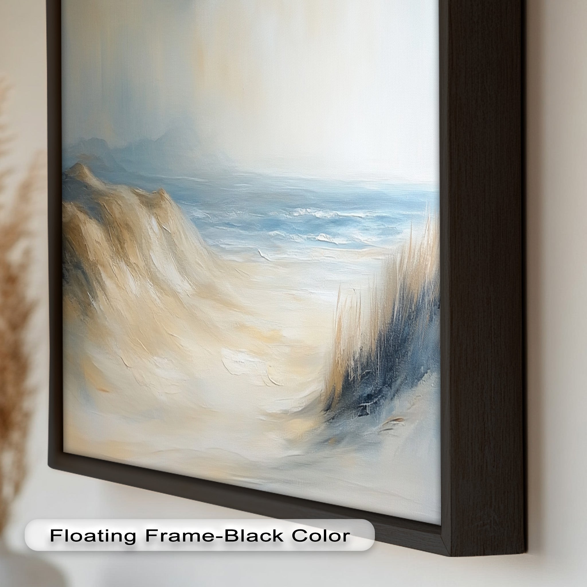 Coastal Beach Seagulls Oil Painting - Handmade Tranquil Ocean Seascape Wall Art for Living Room, Bedroom & Office Decor