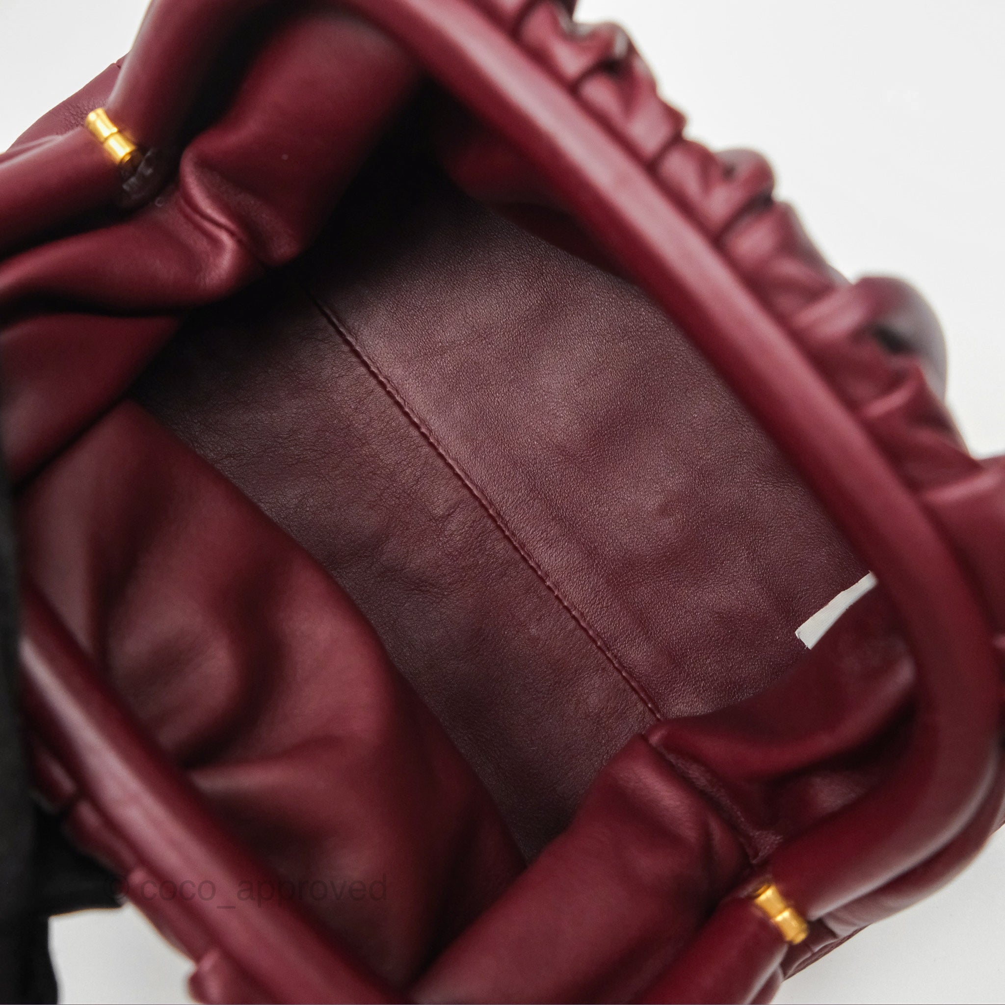 Bottega Veneta The Mini Pouch in Bordeaux Butter Calfskin Leather - Luxury Crossbody Bag for Women, Perfect for Evening Parties & Date Nights