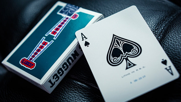 Vintage Style Jerry's Nuggets (Aqua Blue) Playing Cards - Premium Poker Deck for Cardistry, Magic Tricks & Collectors