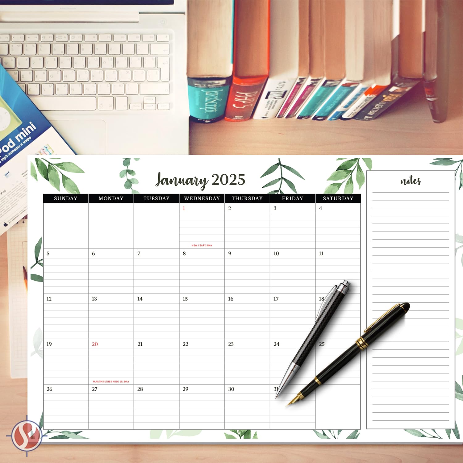 2025 Desk & Wall Calendar Planner - 17